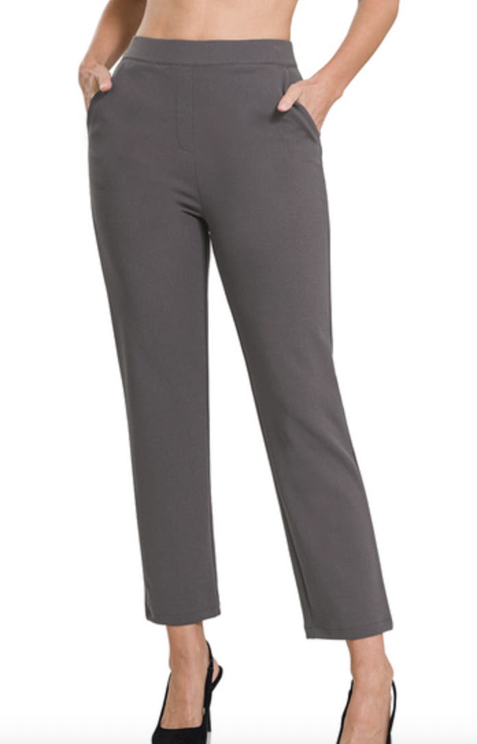 PULL-ON SCUBA CREPE DRESS PANTS- ASH GREY | A Dream Boutique - Cute, Affordable, & Stylish Women's Clothing!! PULL-ON SCUBA CREPE DRESS PANTS- ASH GREY | A Dream Boutique - Cute, Affordable, & Stylish Women's Clothing!!