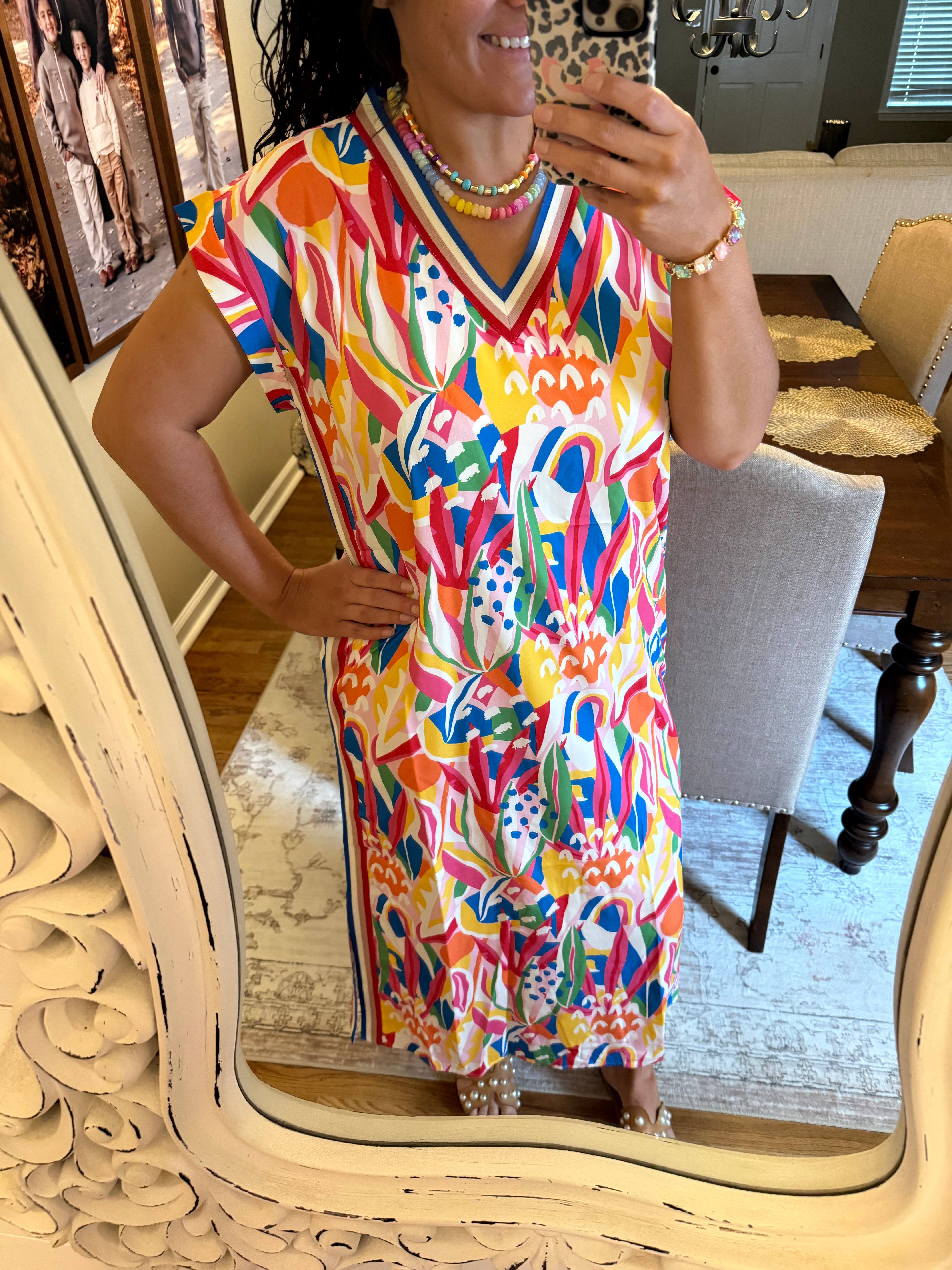 a line midi wedding guest dresses Plus Size Ruffled V-Neck A-Line Midi Wedding Guest Dress for Women