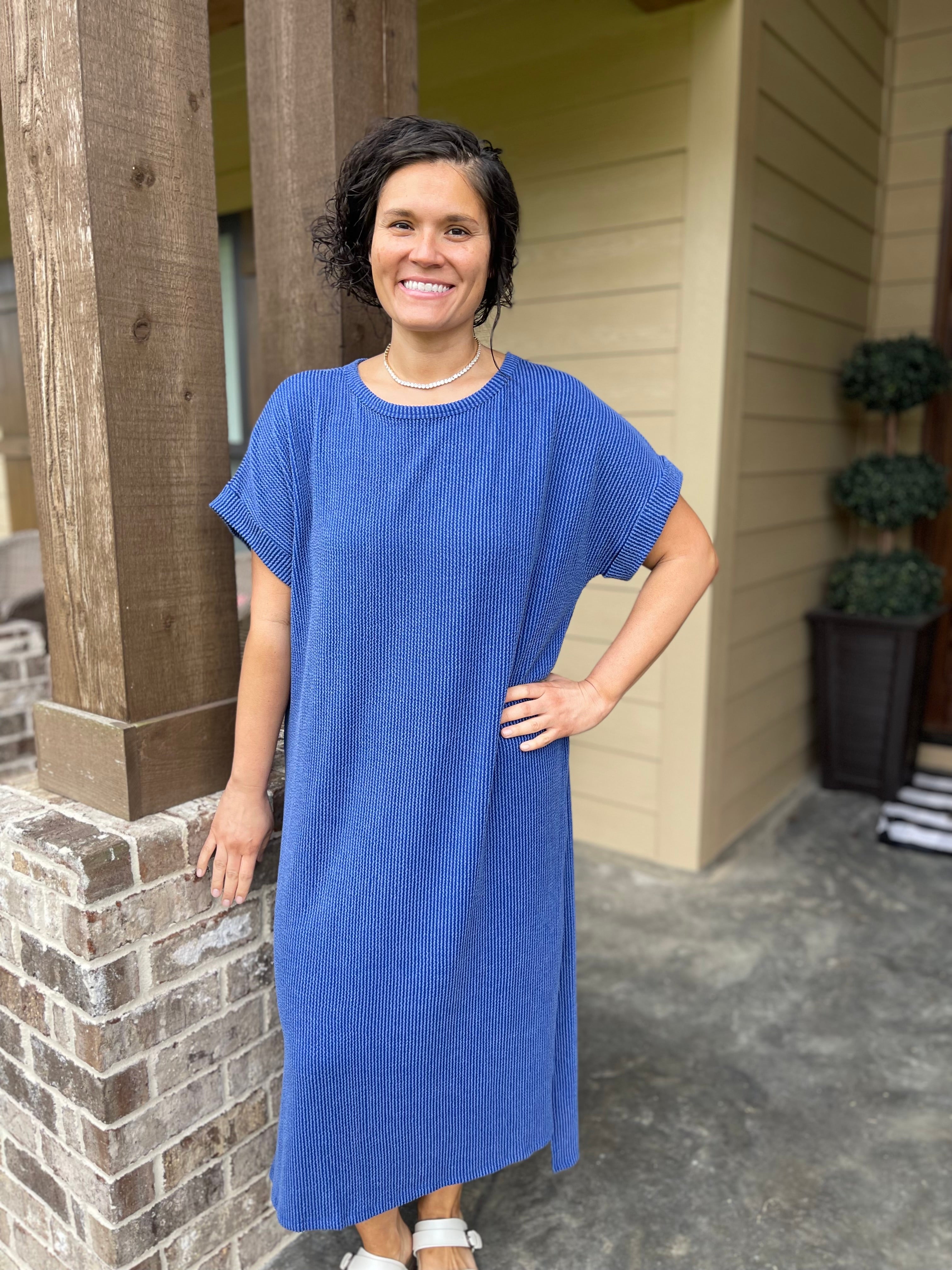 Entro Ribbed Midi Dress | All That Jazz Boutique