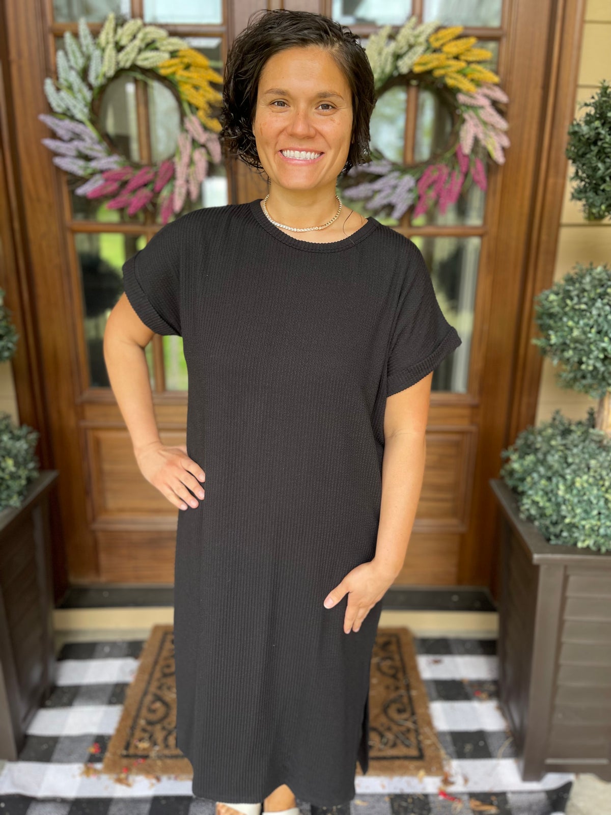 Entro Ribbed Midi Dress | All That Jazz Boutique
