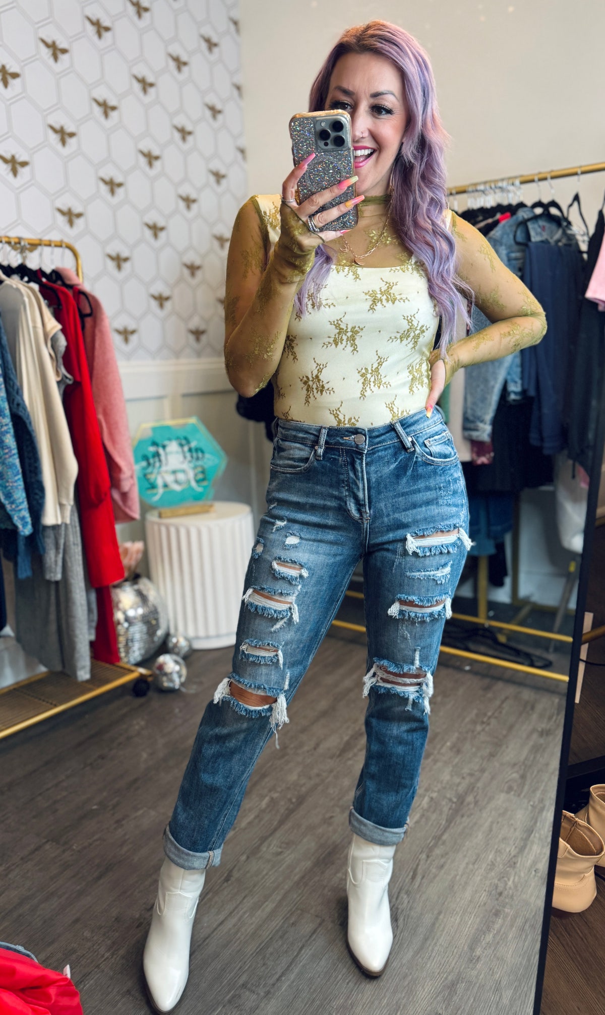 JUST ONE OF THE GIRLZZ • RISEN HI RISE GIRLFRIEND JEANS | Homepage