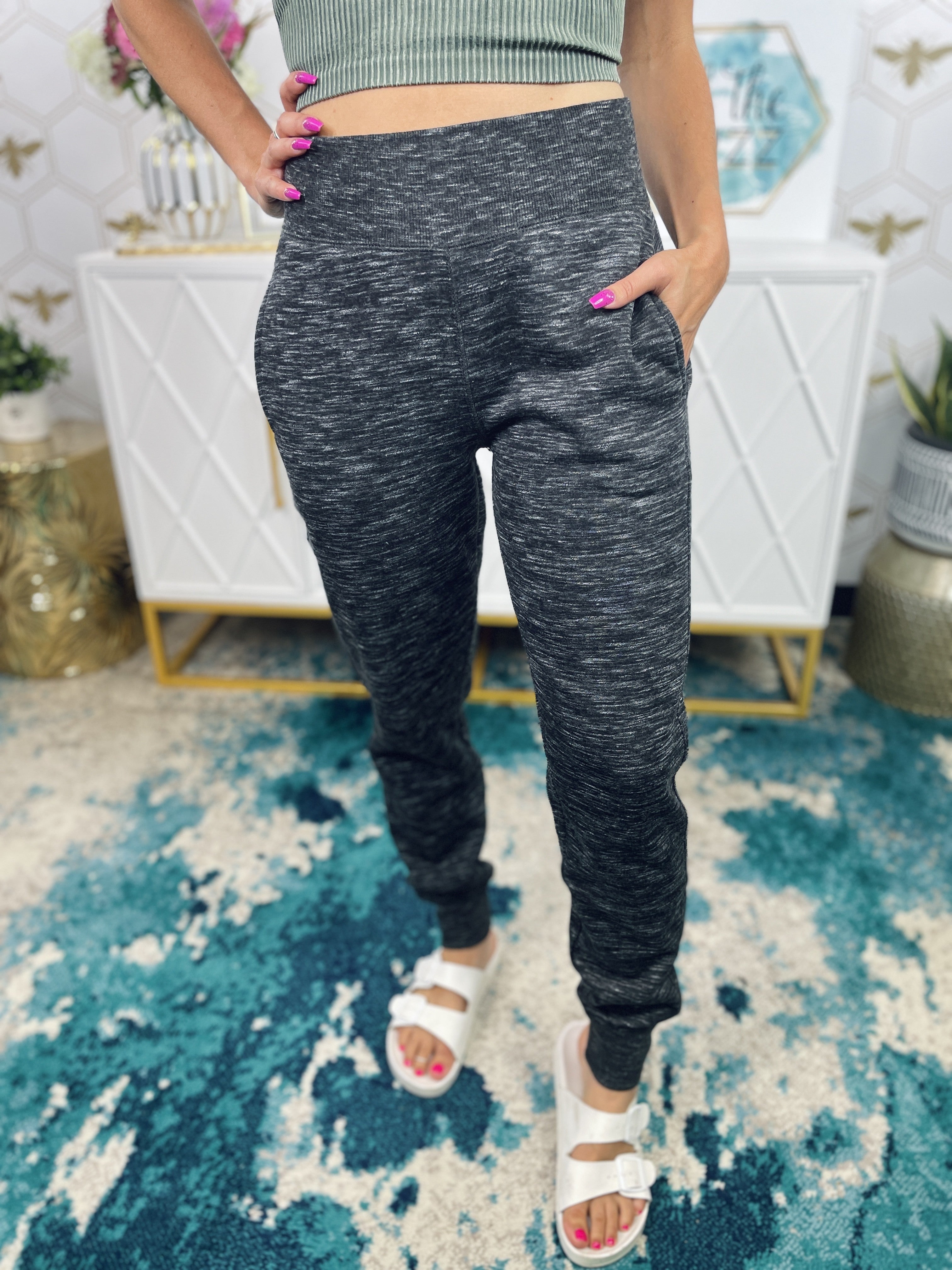 FLEECE LINED JOGGER SWEATPANTS 