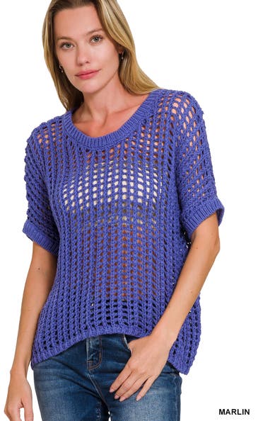 特別価格 Fish Zenana Net Boutique Beachy Things All | Sweater Crochet ビジネス・経済