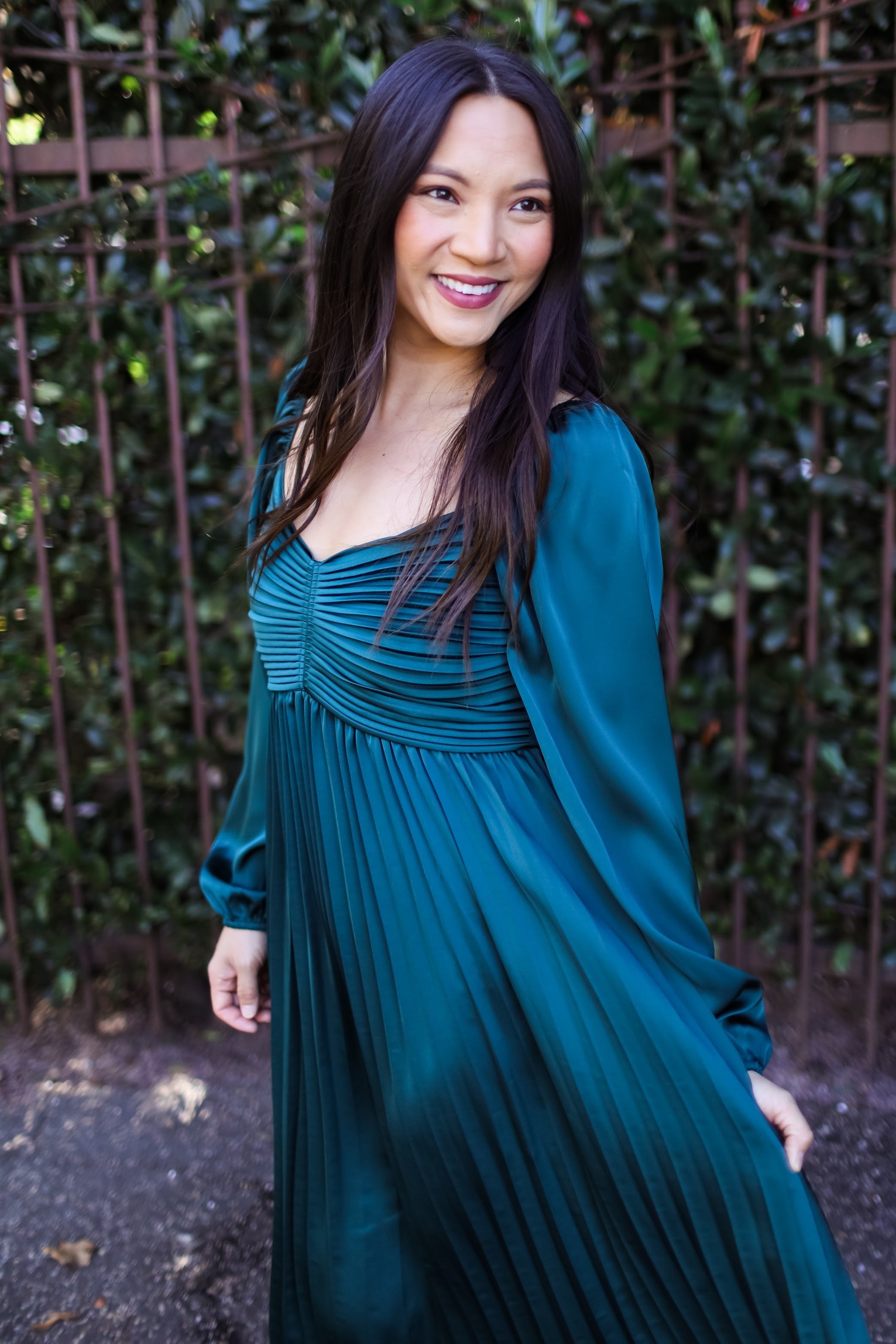 kente dresses for engagement A.L.C. Women's Simona Pleated Midi Dress in Deep Navy, Size 6