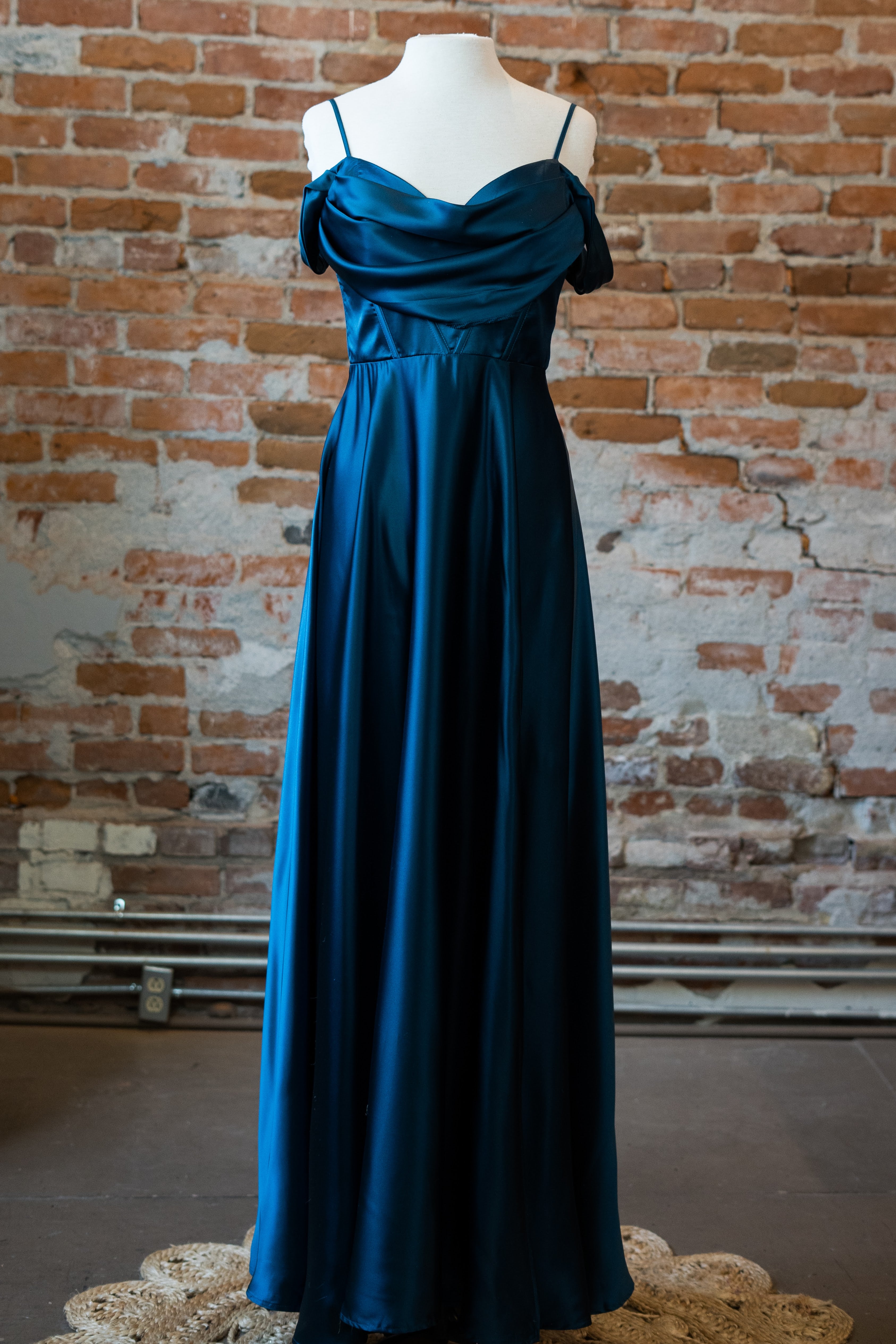 anika corset satin dress Celestial Satin Corset Maxi Dress