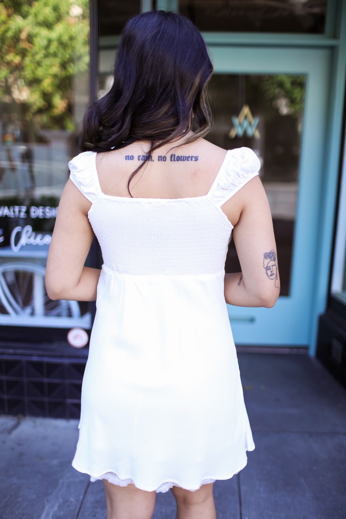 mini off shoulder white dress White Holiday Mini Dress