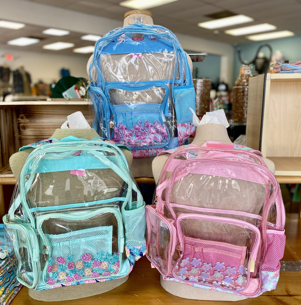 Pink Clear Backpack Walmart In Store Mini Clear Backpack Five Below
