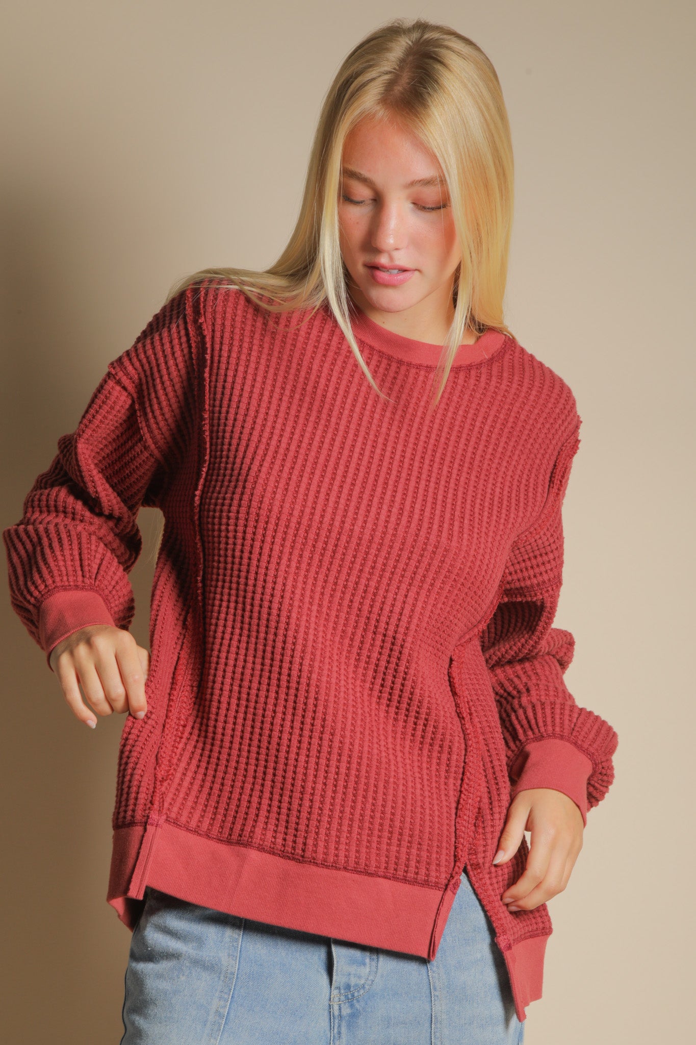 トップス stein 23ss Oversized Waffle Knit stein 23ss Oversized Waffle Knit
