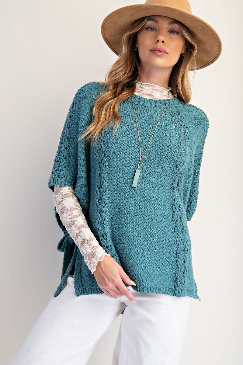 OVERSIZED Poncho Knit Sweater | Annes Boutique | Women's