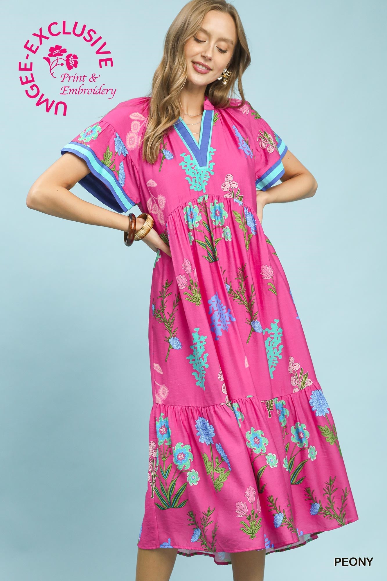 savannah jane embroidered dress red Savannah Jane Lyndi embroidered Dress