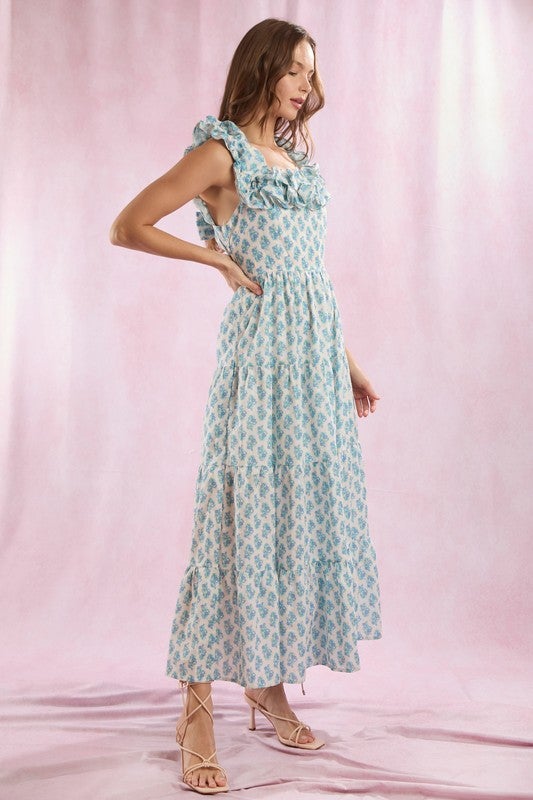 knee length dresses for ladies Francesca Maxi Dress, in Ballet Slipper Ruffle Tulle, Size: Large | Show Me Your Mumu main image 0