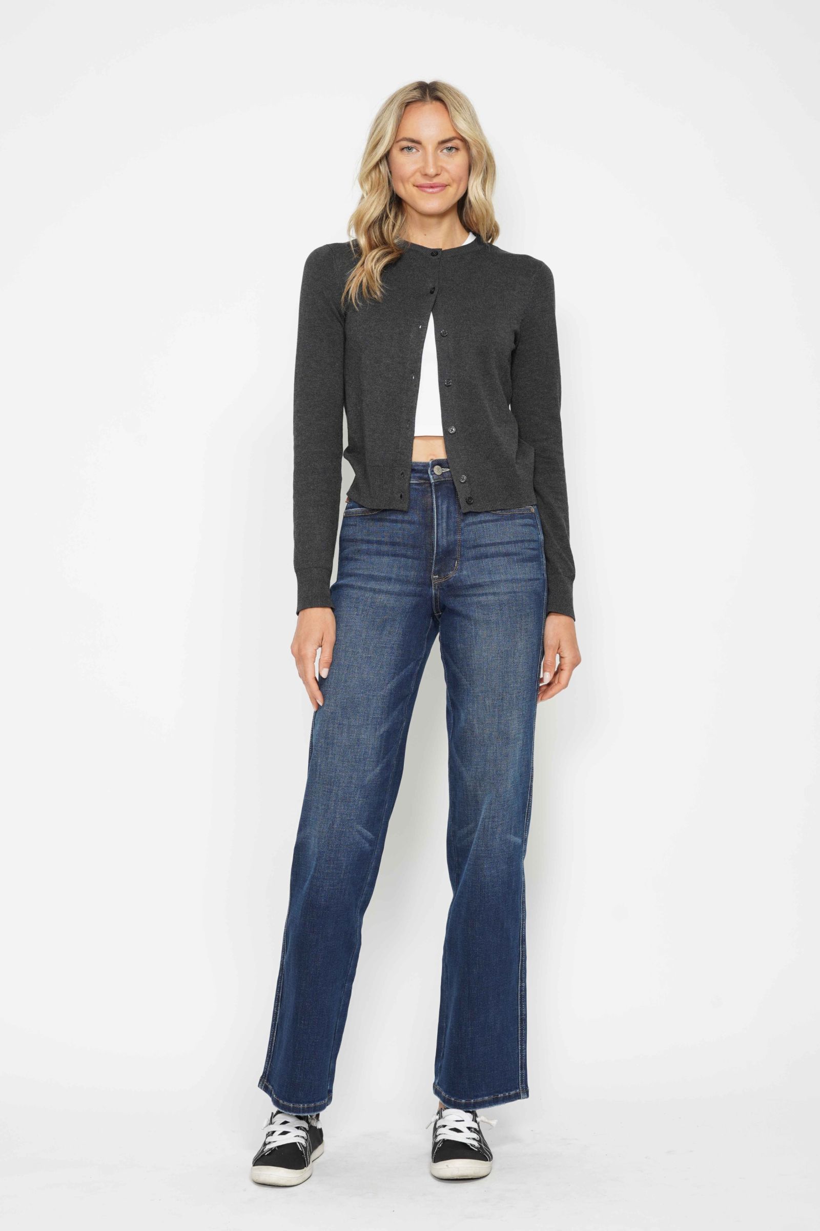 Judy Blue Fields + Fences Tummy Control Straight Leg Jeans (0-24W) main image 0