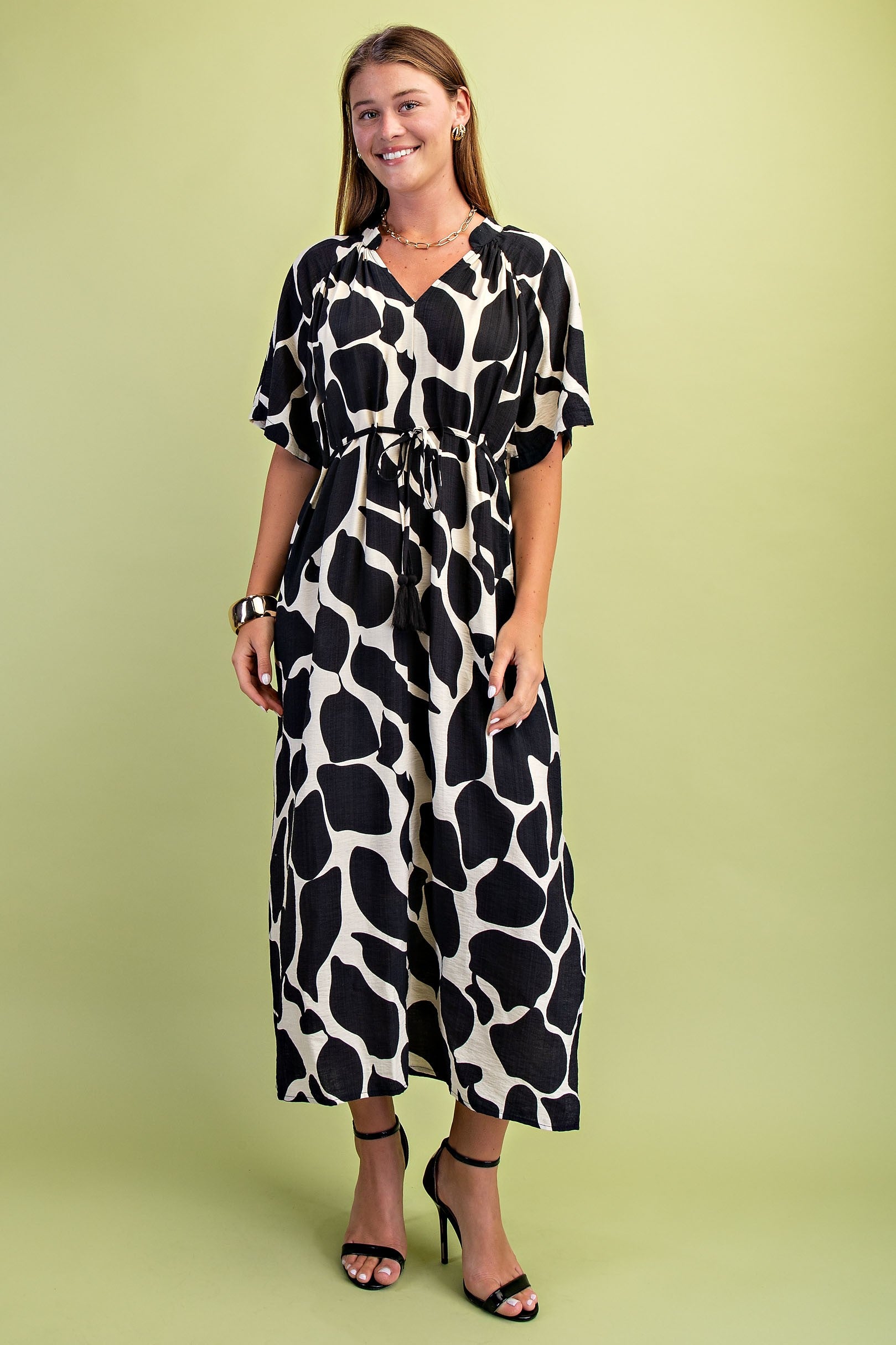 knee length dresses for ladies Gigio Summer Colorblock Maxi Dress