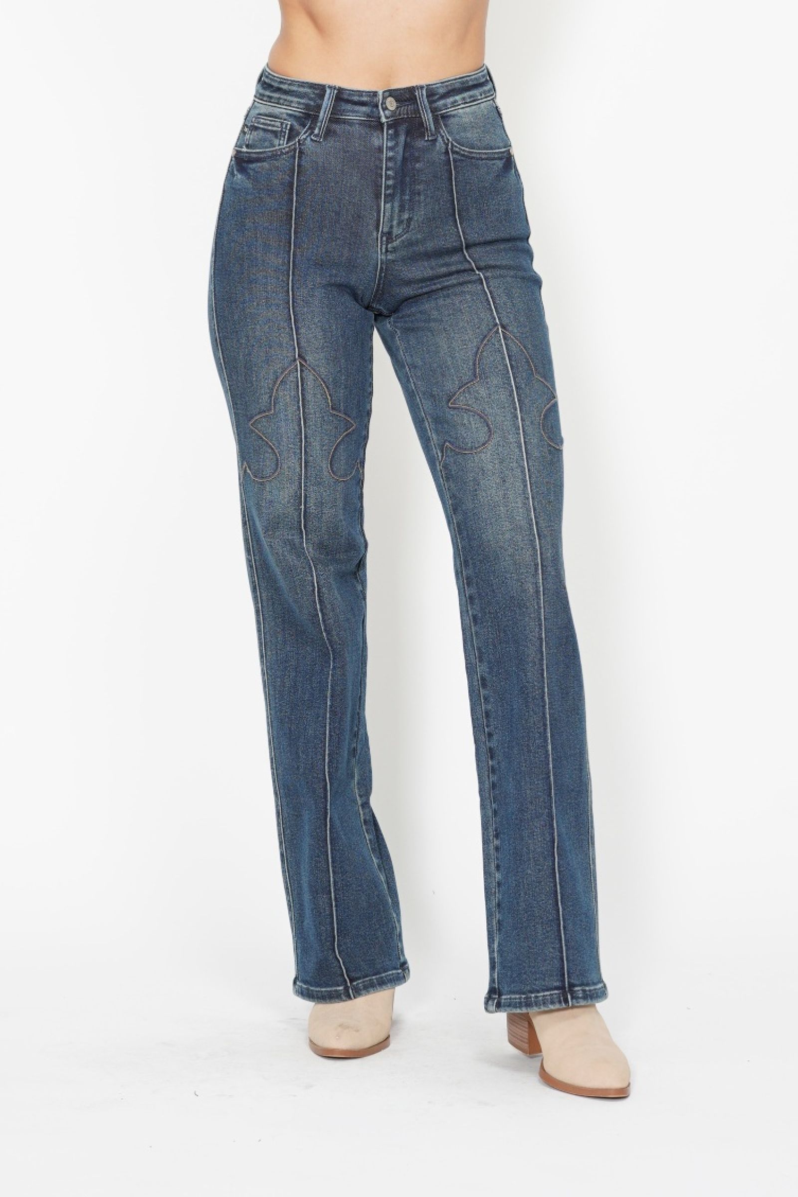 Western Seam Detail Judy Blue Jeans