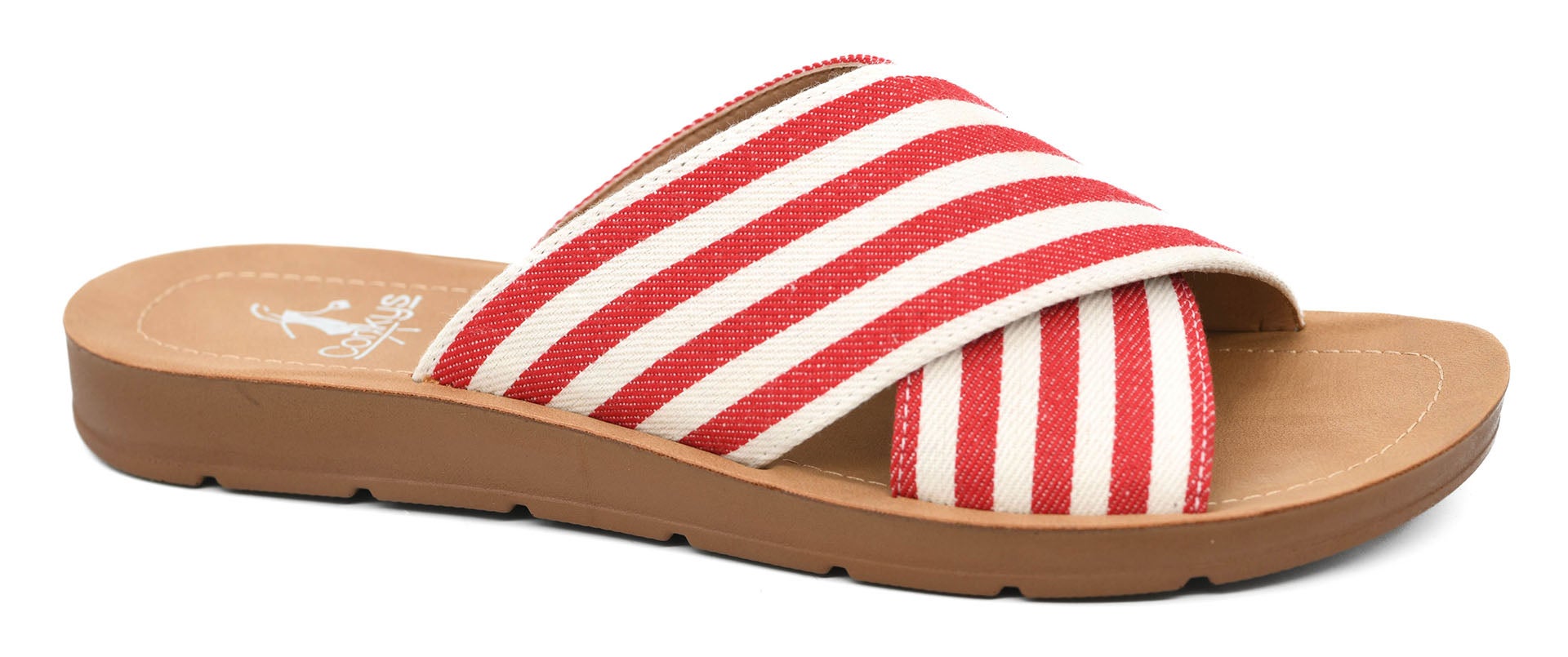 MUGSHOT-Tan Natural Stripe- Corkys main image 1
