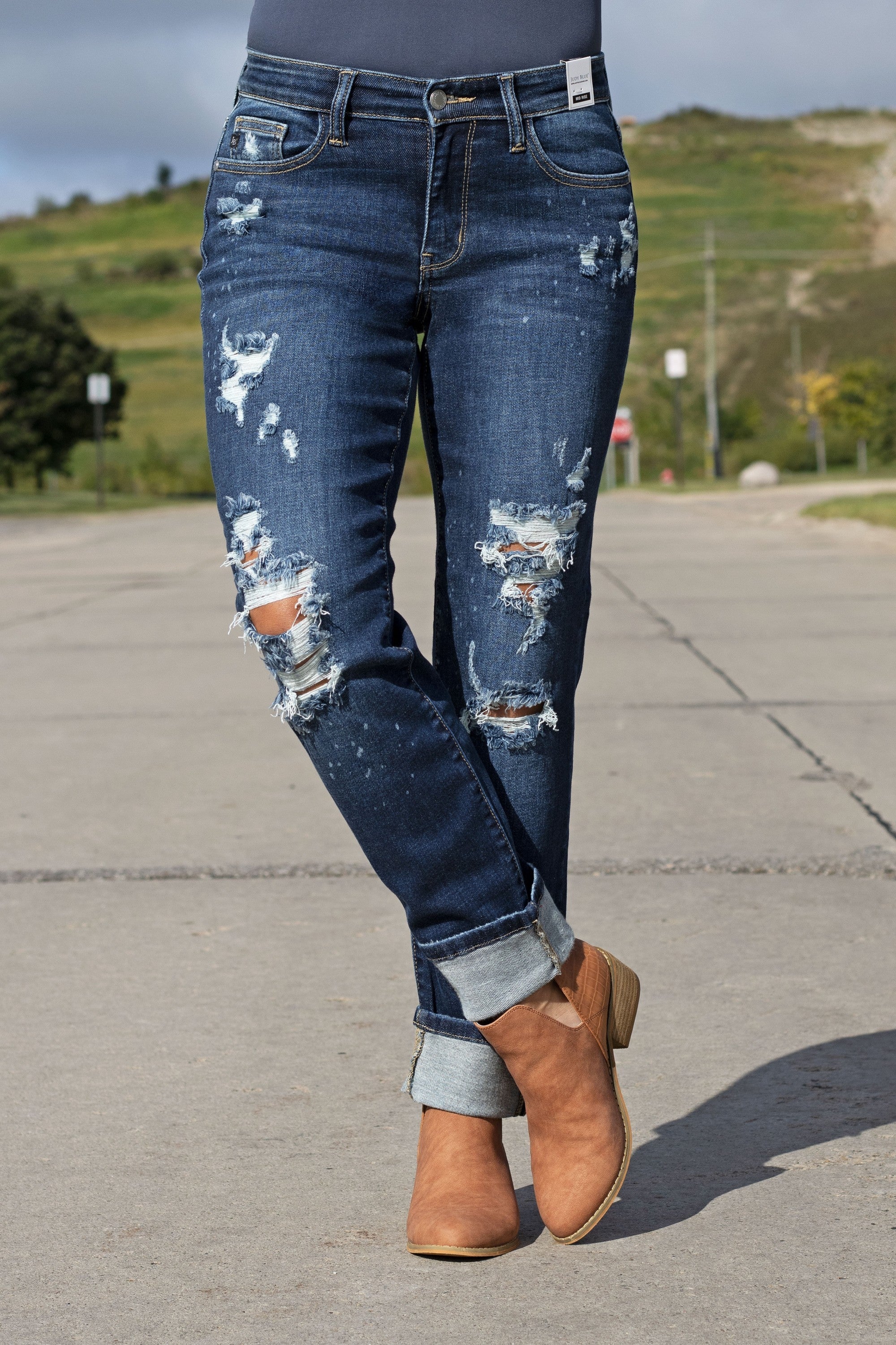 Judy Blue Splish Splash Mid-Rise 