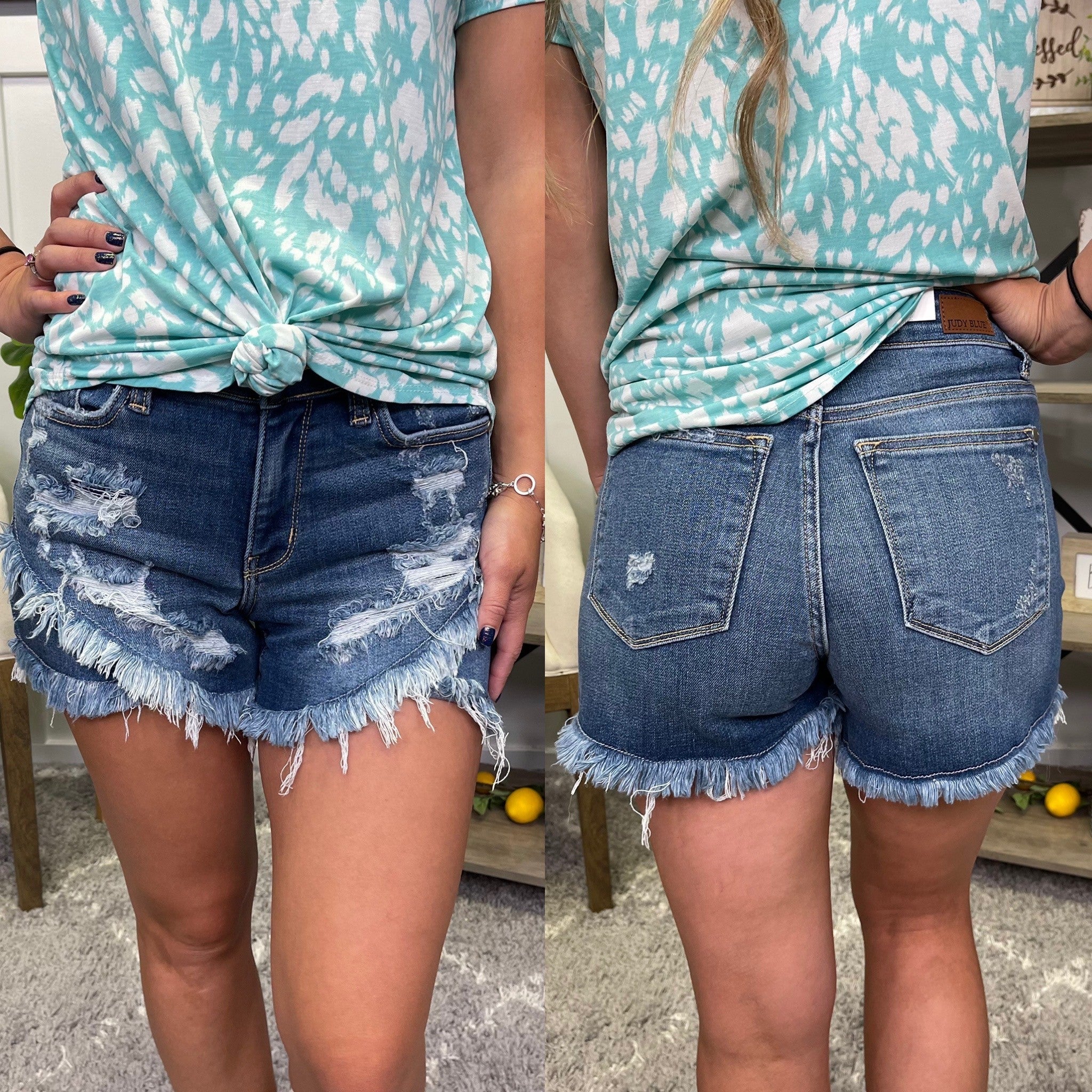 The Frankie Judy Blue Tulip Shorts 