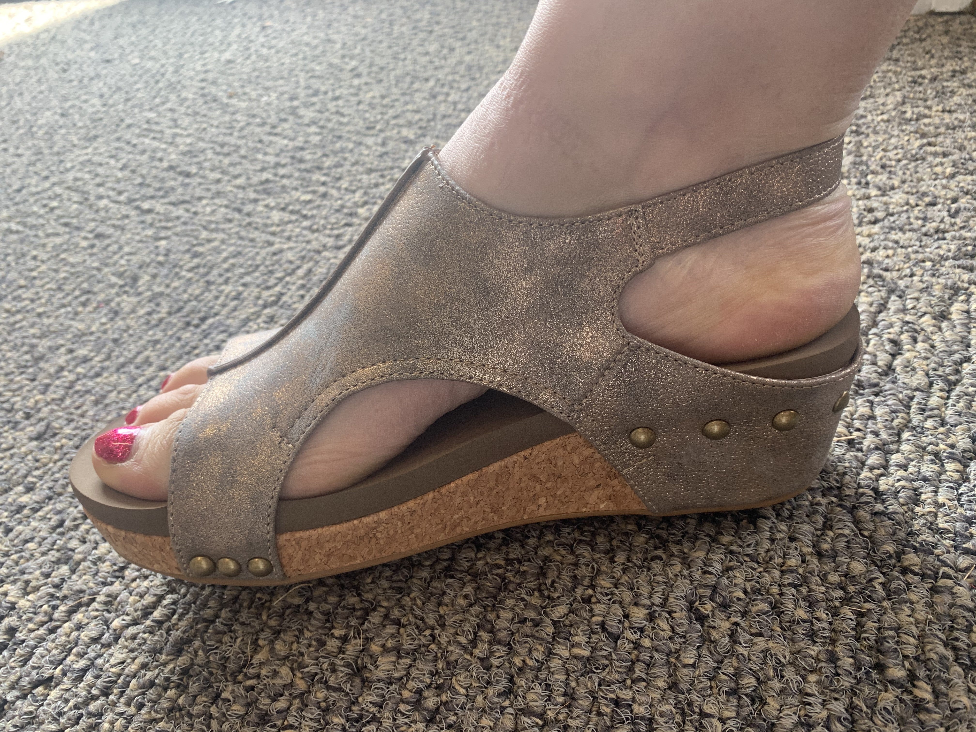 corkys volta wedge sandal