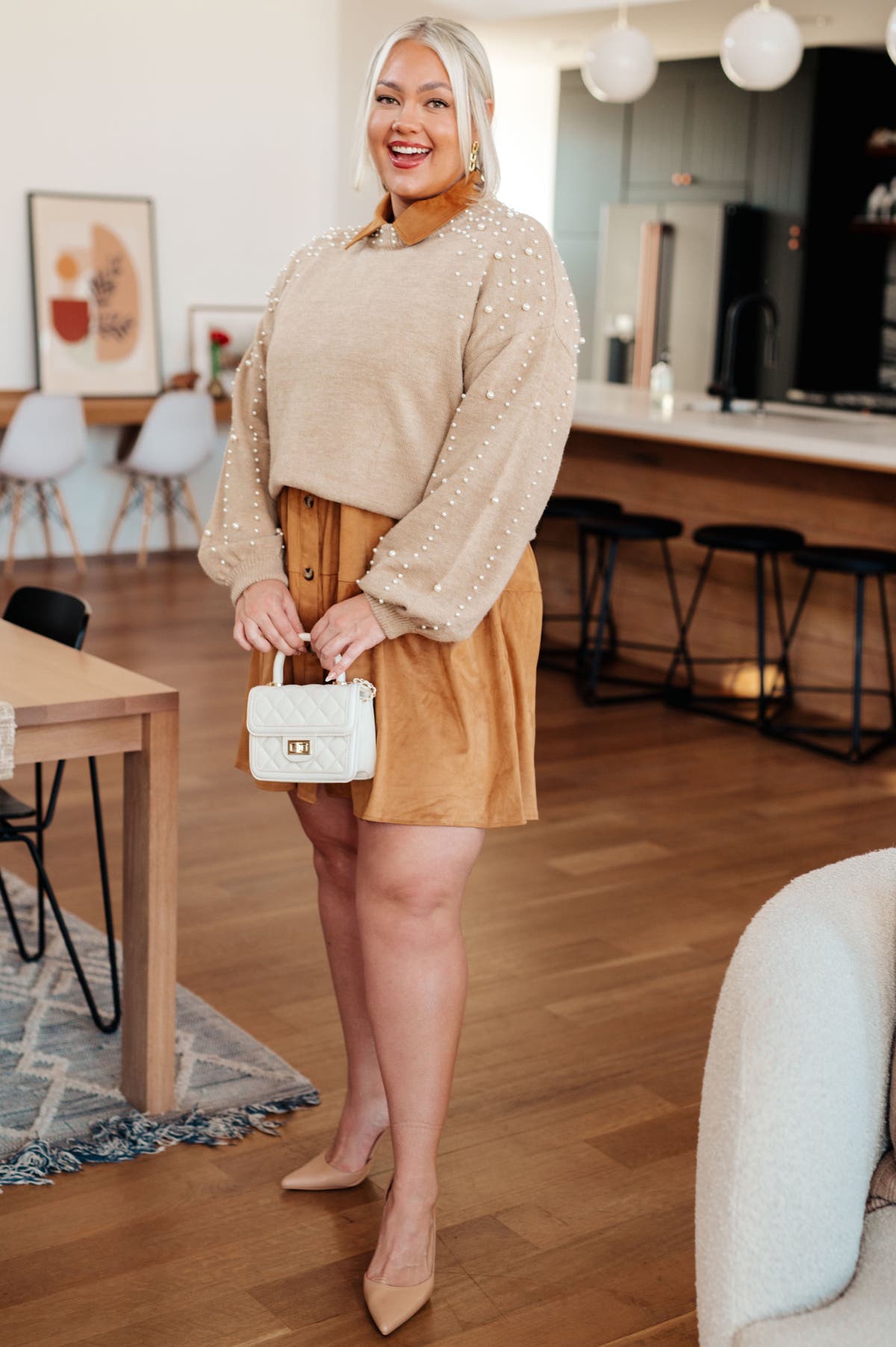 faux sweater shirt dress 7 Faux Sweater Shirt Dress