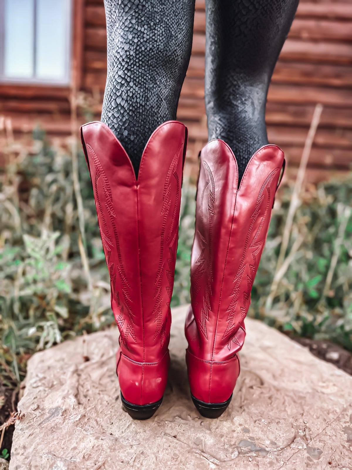 The Charlotte Cowboy Boot In Red Bird Co