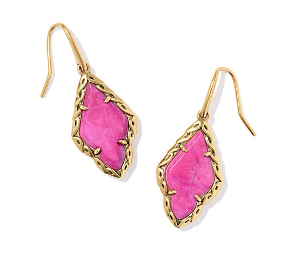 Orecchini A Goccia Kendra Scott Lee, Colore Argento E Turchese, Nuovi Con Etichette - Foto 3