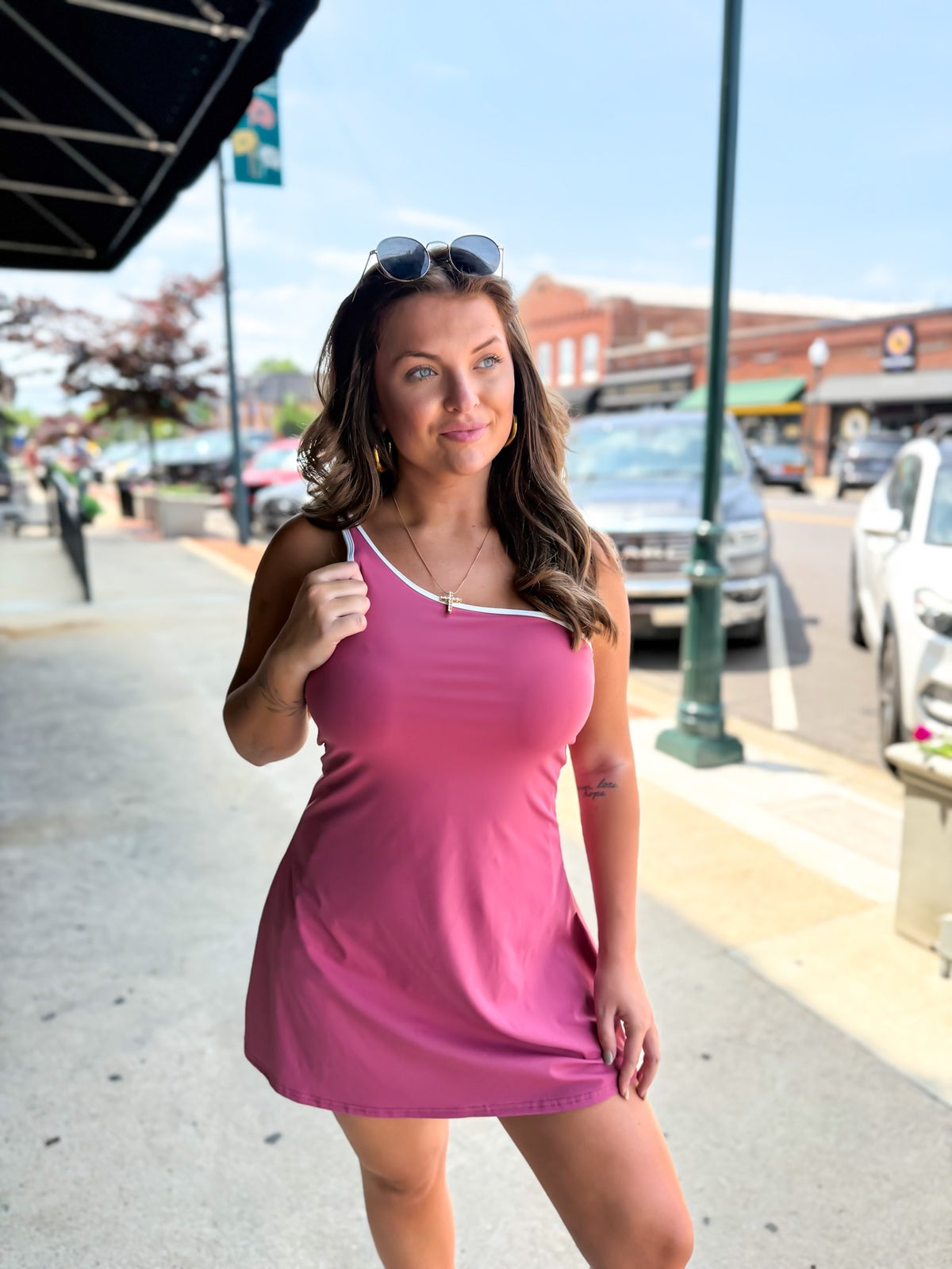 activewear mini dress The Jamison Activewear Mini Dress medium / Navy