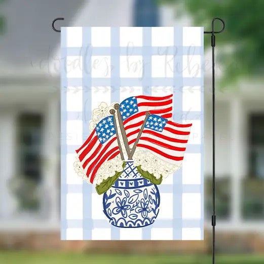 Doodles by Rebekah Garden Flag