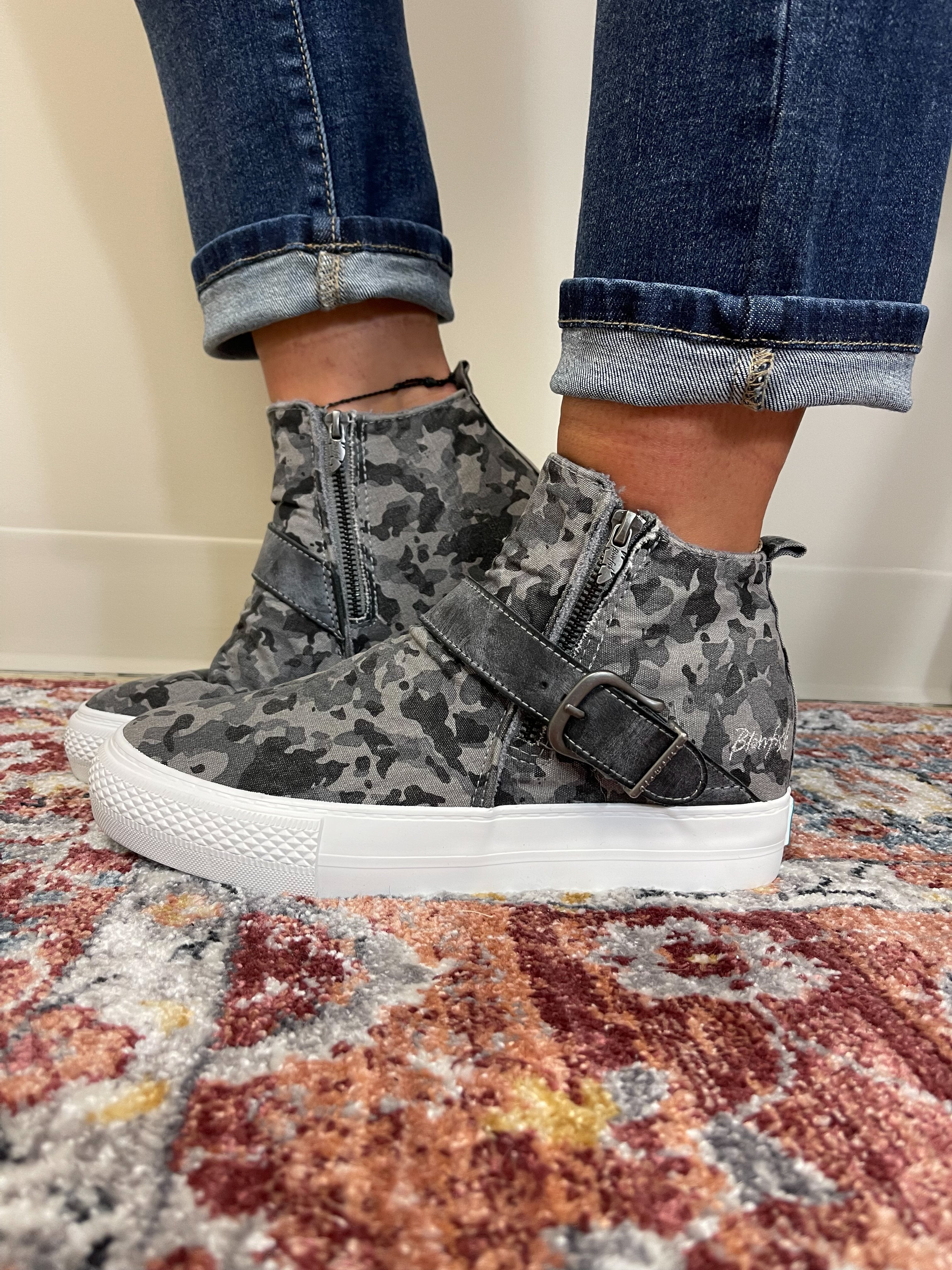 Blowfish Mojave Sneaker in Dark Gray Peppercorn Camo Bird Co