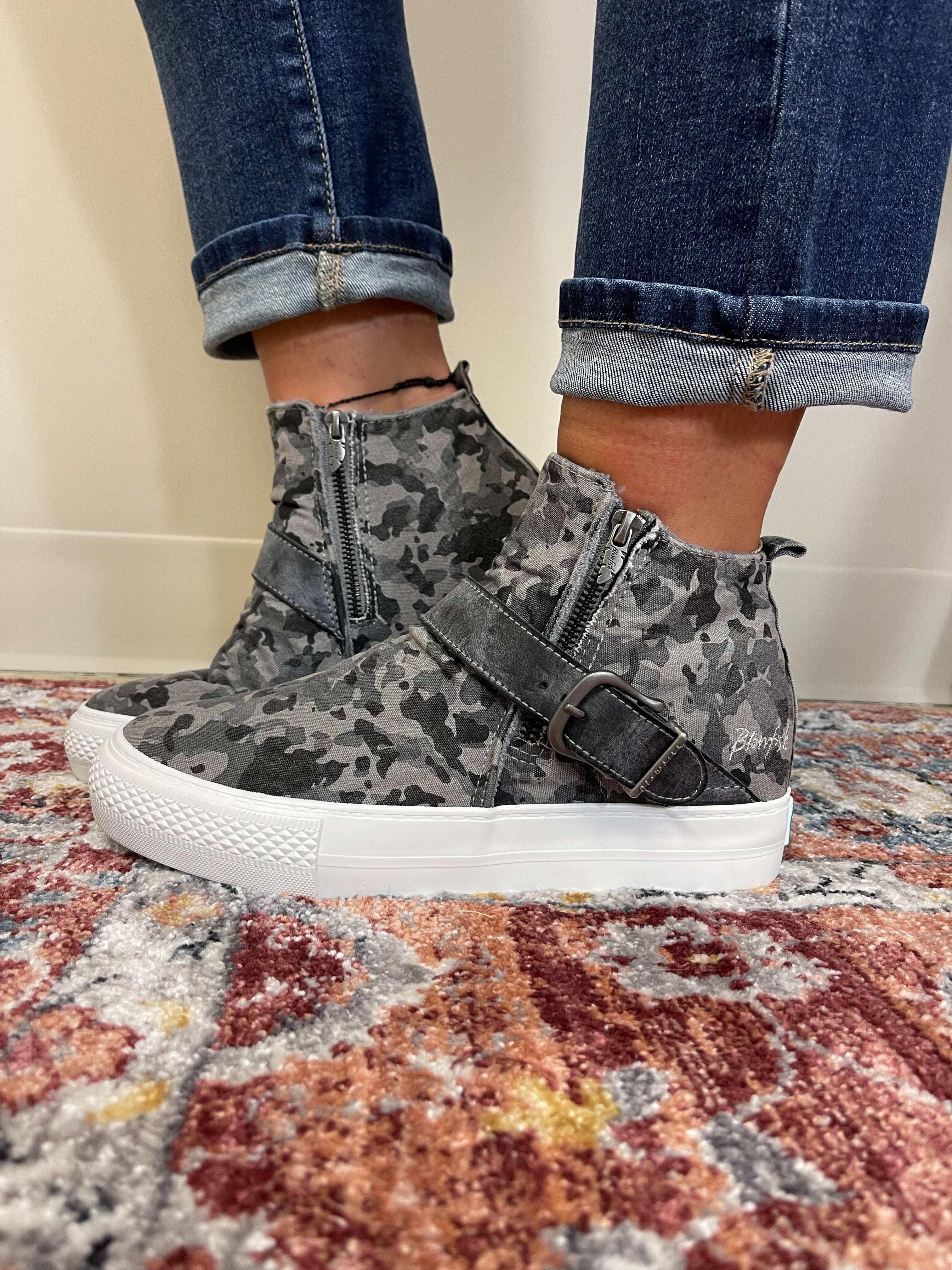 Blowfish Mojave Sneaker in Dark Gray Peppercorn Camo Bird Co