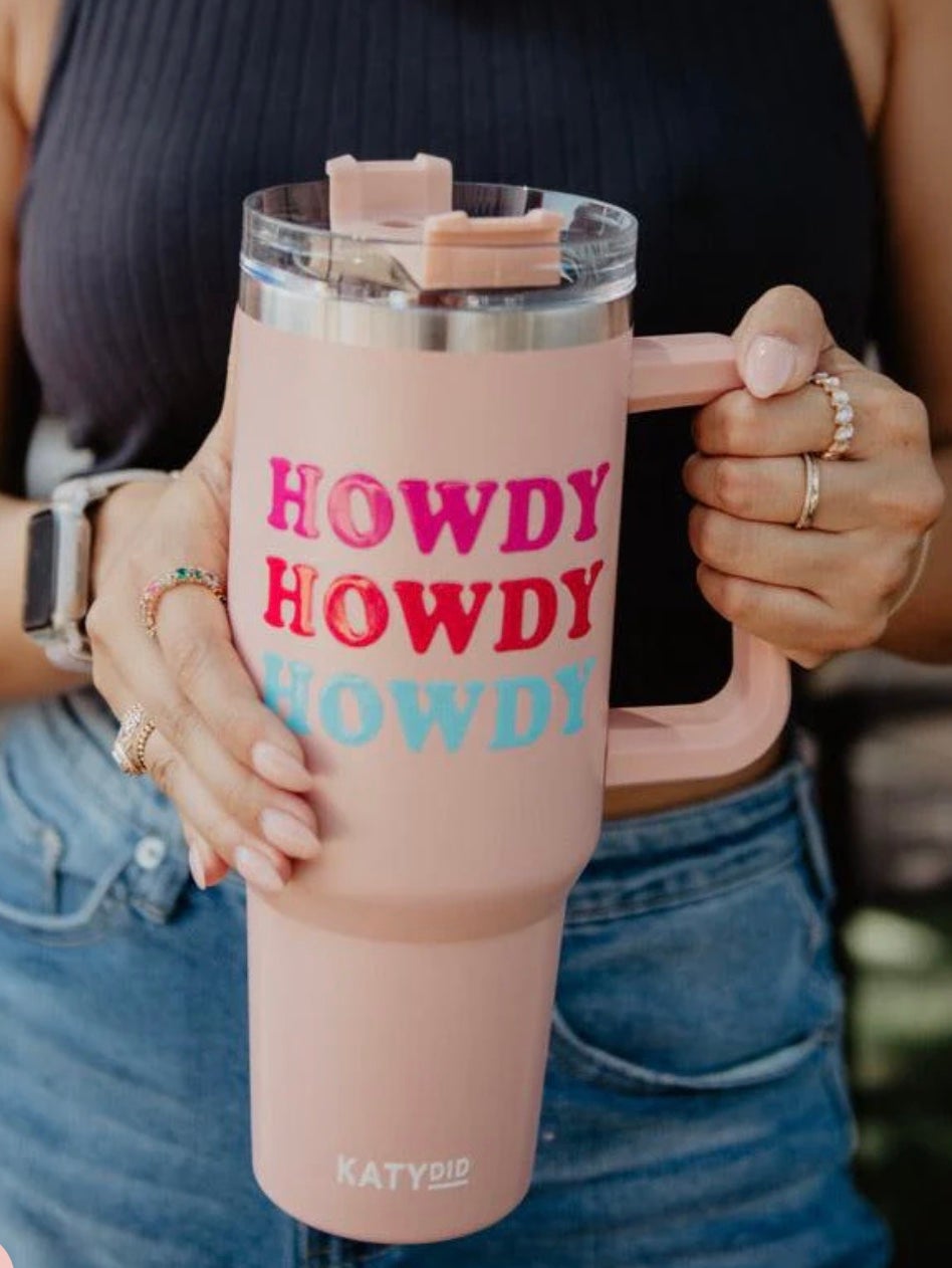 Katydid Howdy Western Tumbler - Thumbnail 3