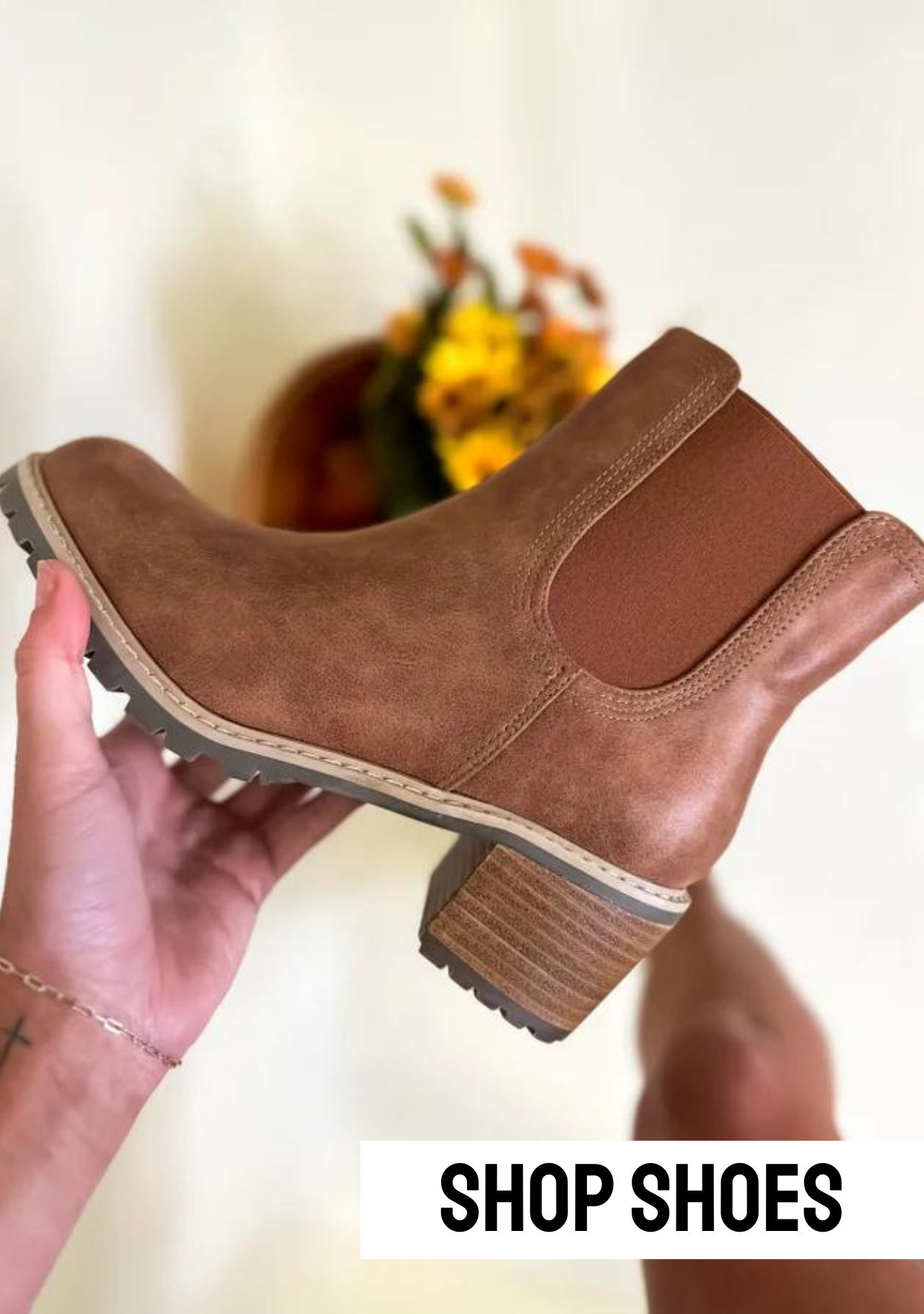Chellysun chunky cleated heel deals