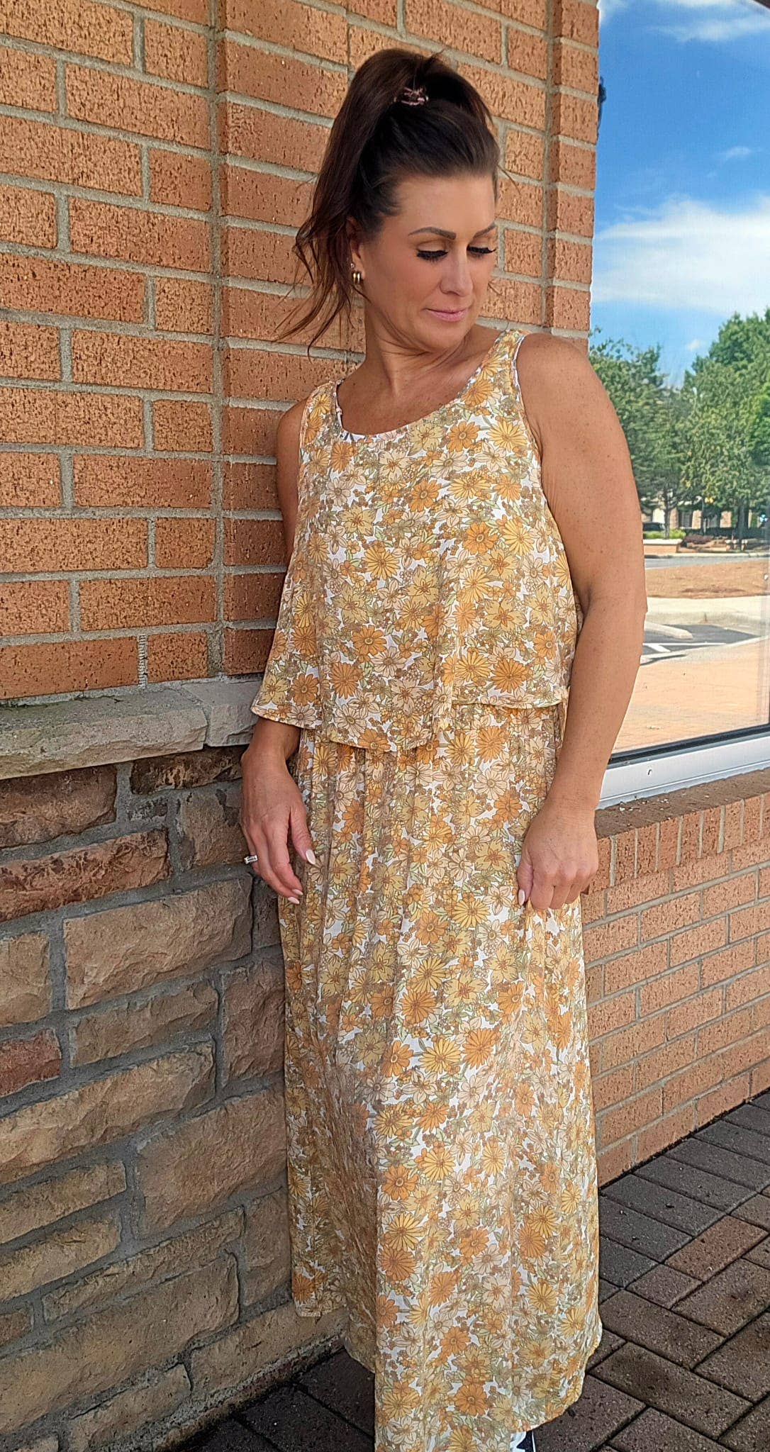 knee length dresses for ladies Women's Popover Dress main image 1