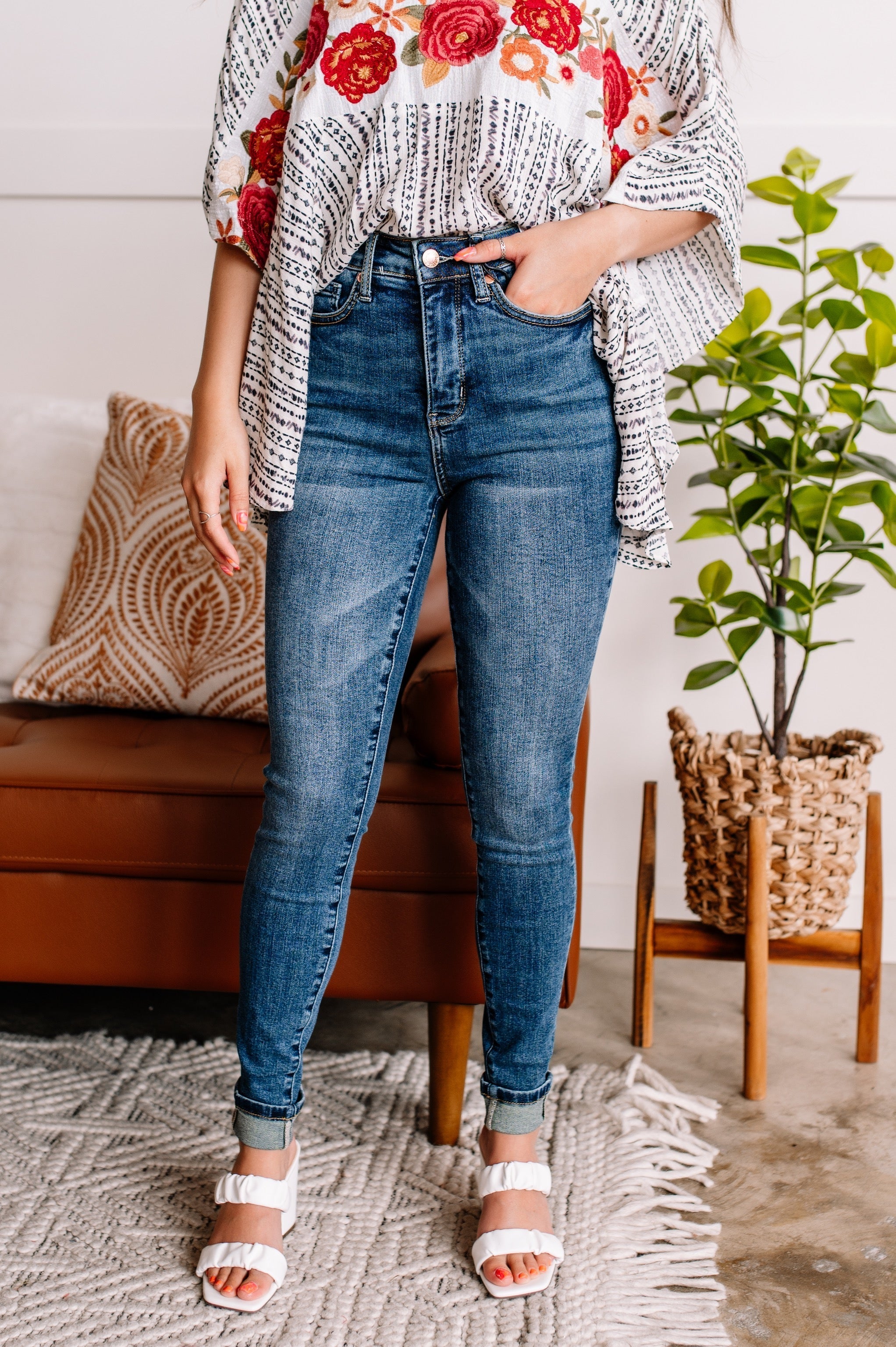 Women's Trendy Denim Jeans | Blush 