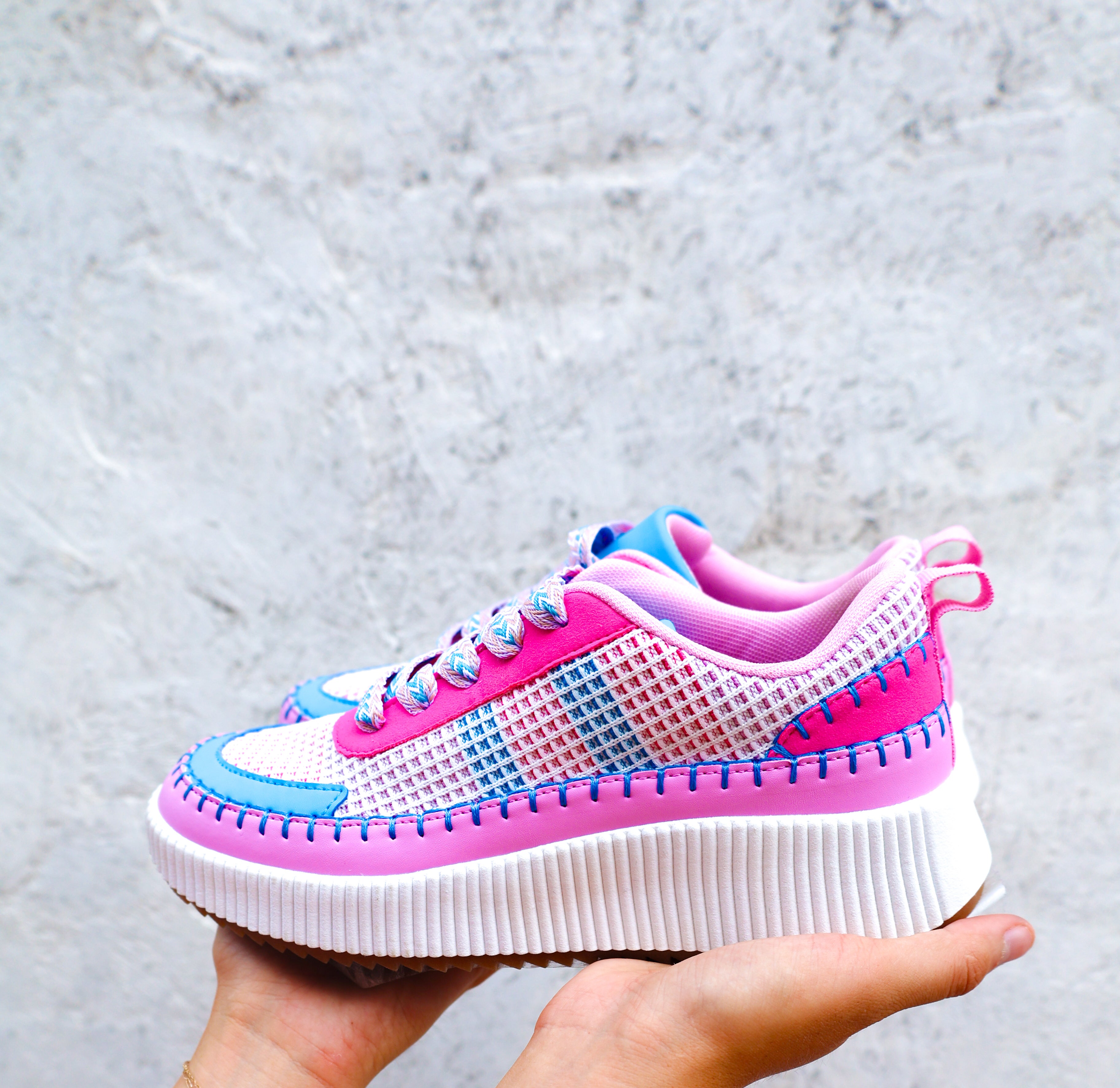 Barbie Pink & Blue Chunky Sneakers | TRU Boutique