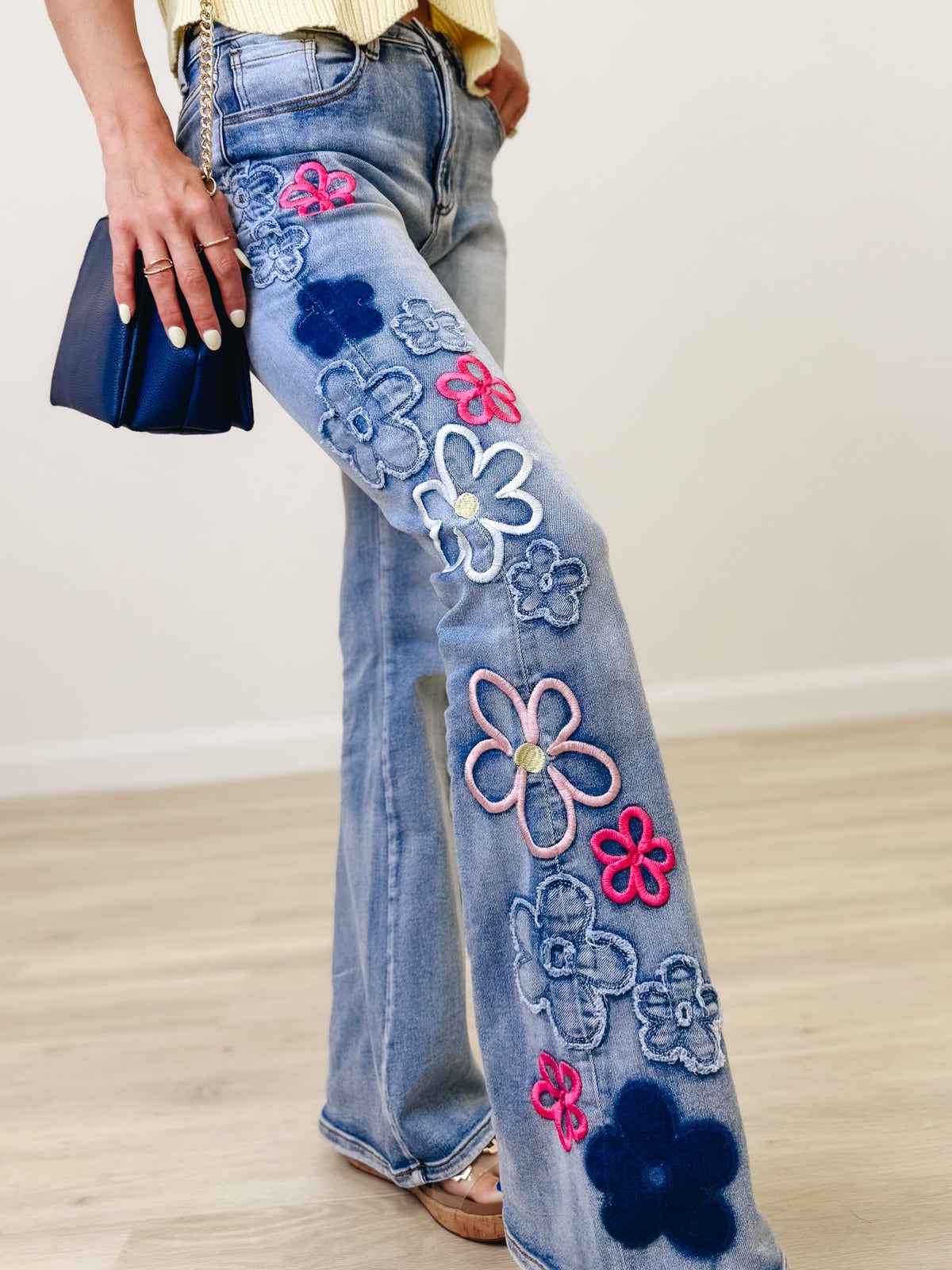 Daisy Dream Jeans - Denim Pink
