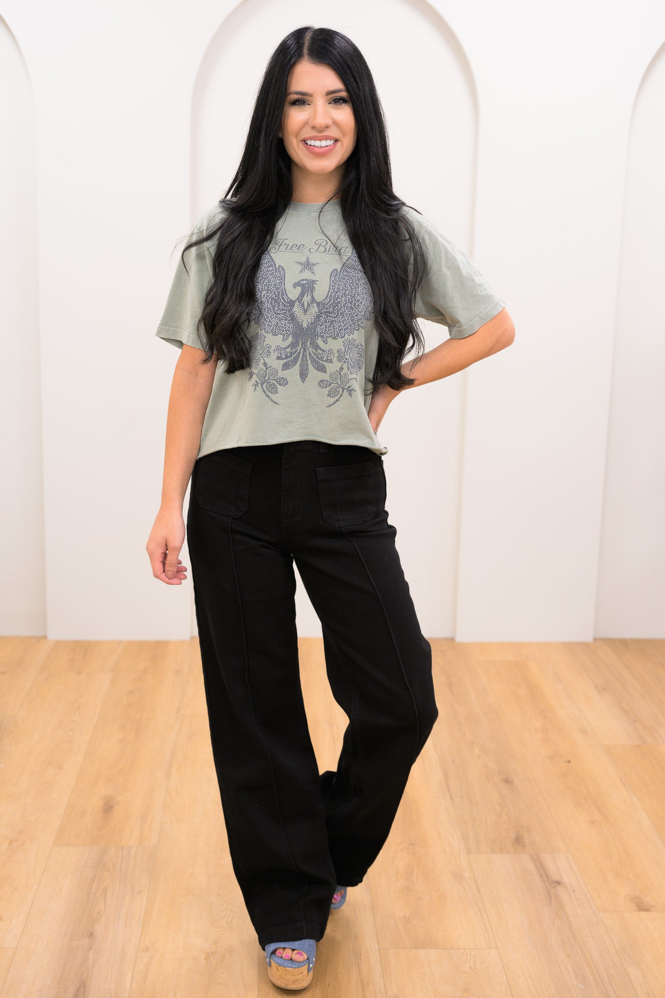 mi EVERYDAY I LIKE 6123592B8 Vibrant M.i.U Big Crush Wide Leg Jeans | By Alexa Rae