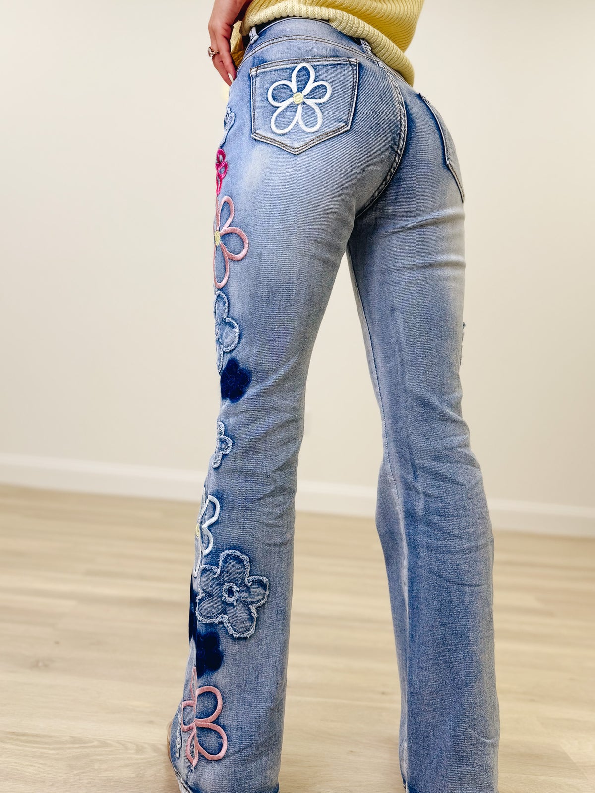 Daisy Dream Jeans - Denim Pink