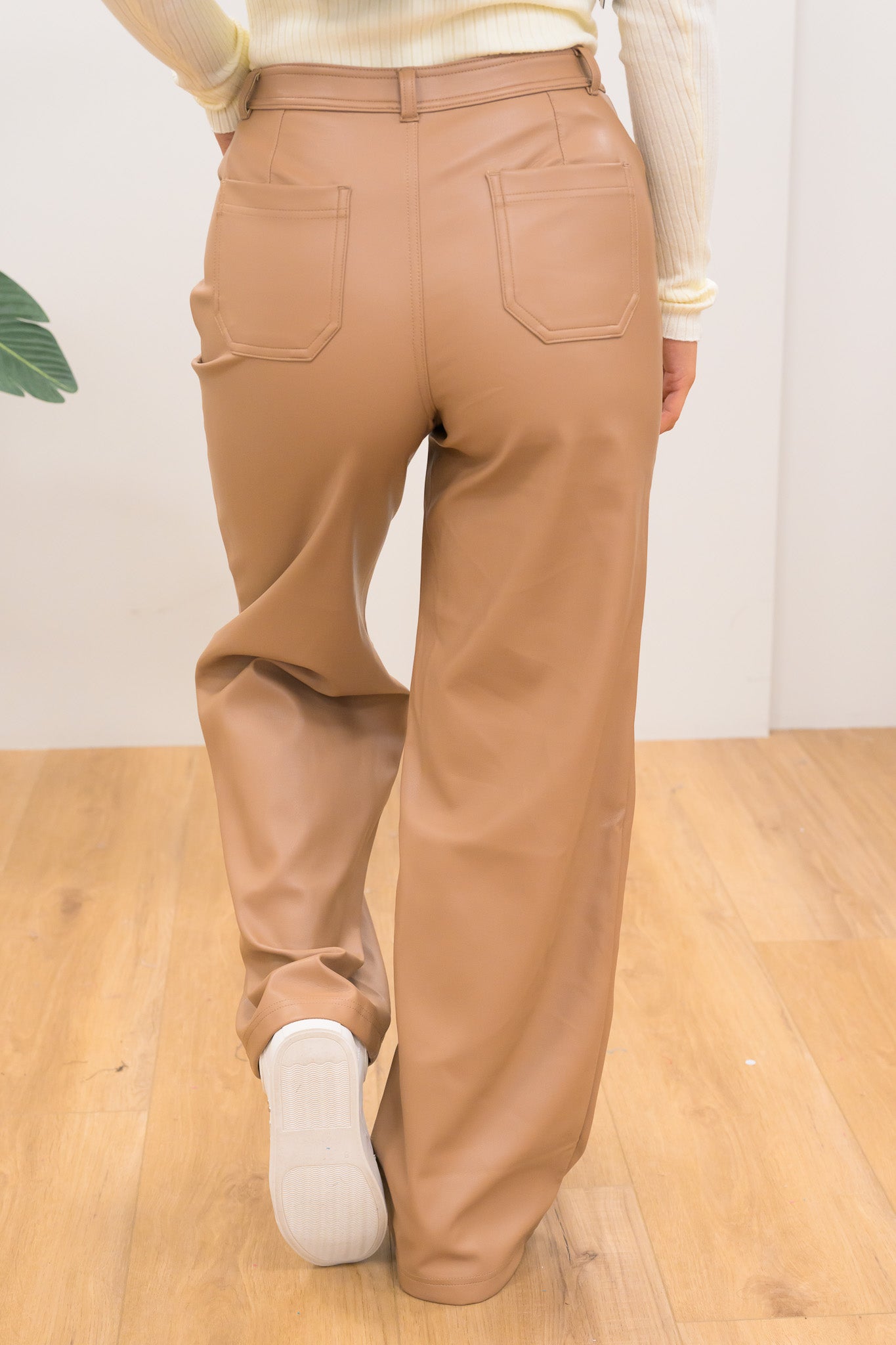 All Night Long Faux Leather Pants-2 Colors | By Alexa Rae