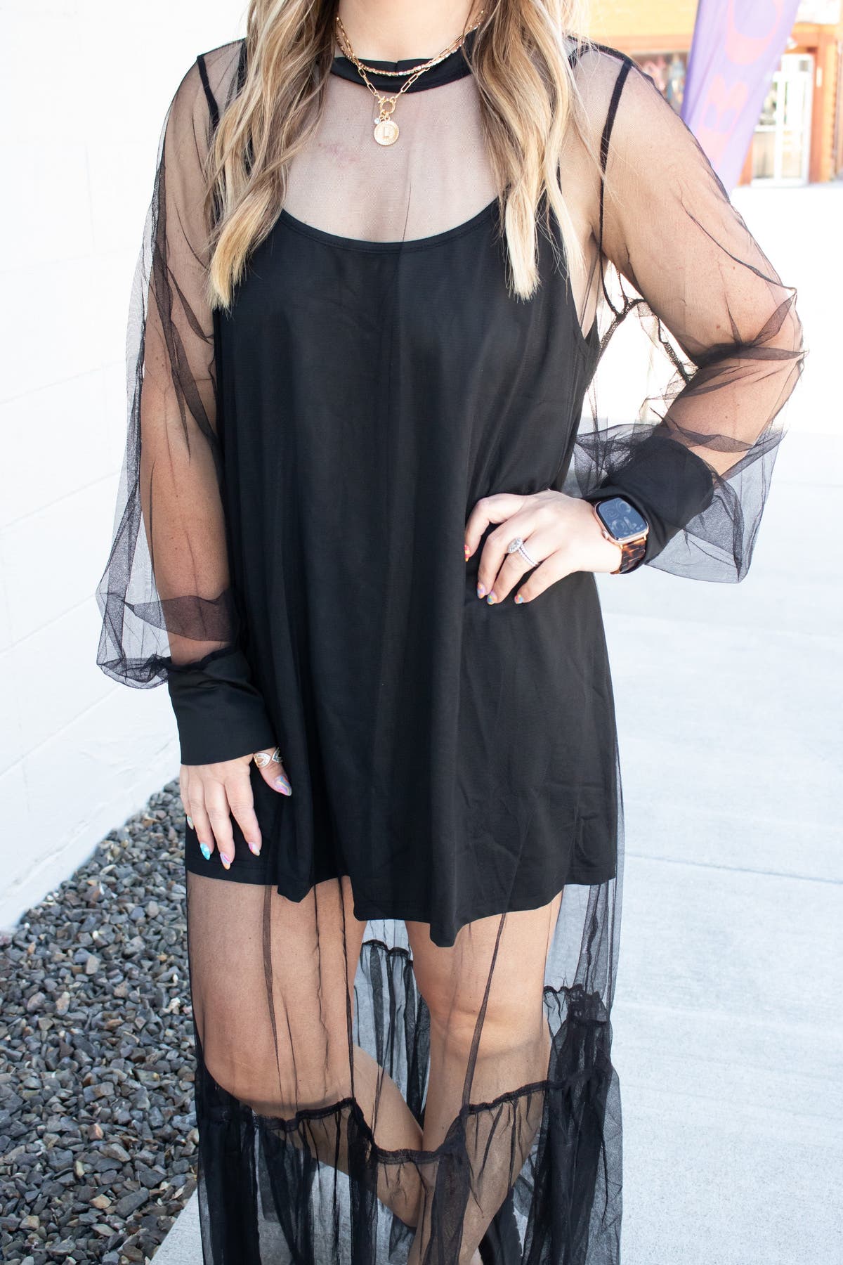see through mesh cami dress WDIRARA Women's Plus Sheer Mesh Star Spaghetti Strap Flare Cami Knee Length Dress Black 1XL at Amazon Women's Clothing store
