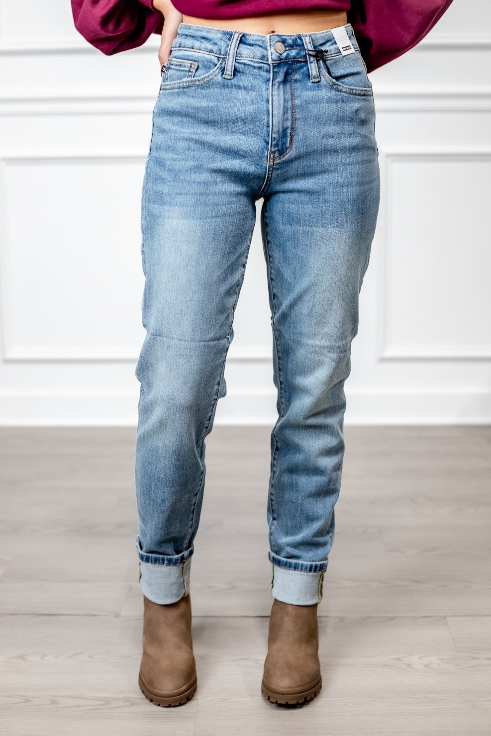 Spill the Tea Boyfriend Judy Blue Jeans 