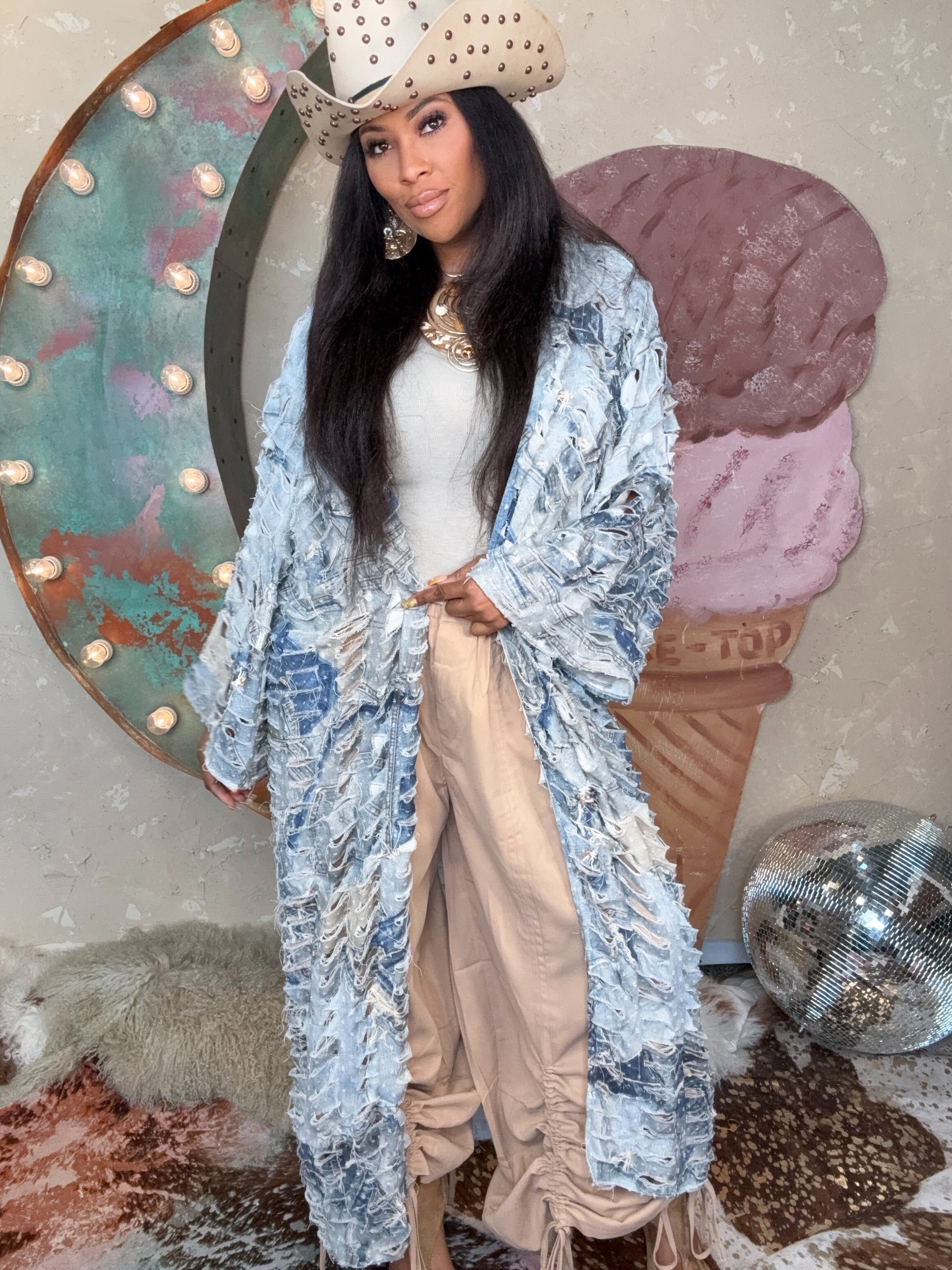 Savannah Storm Wrap Dress/Kimono (Camo) | Chunky Armadillo