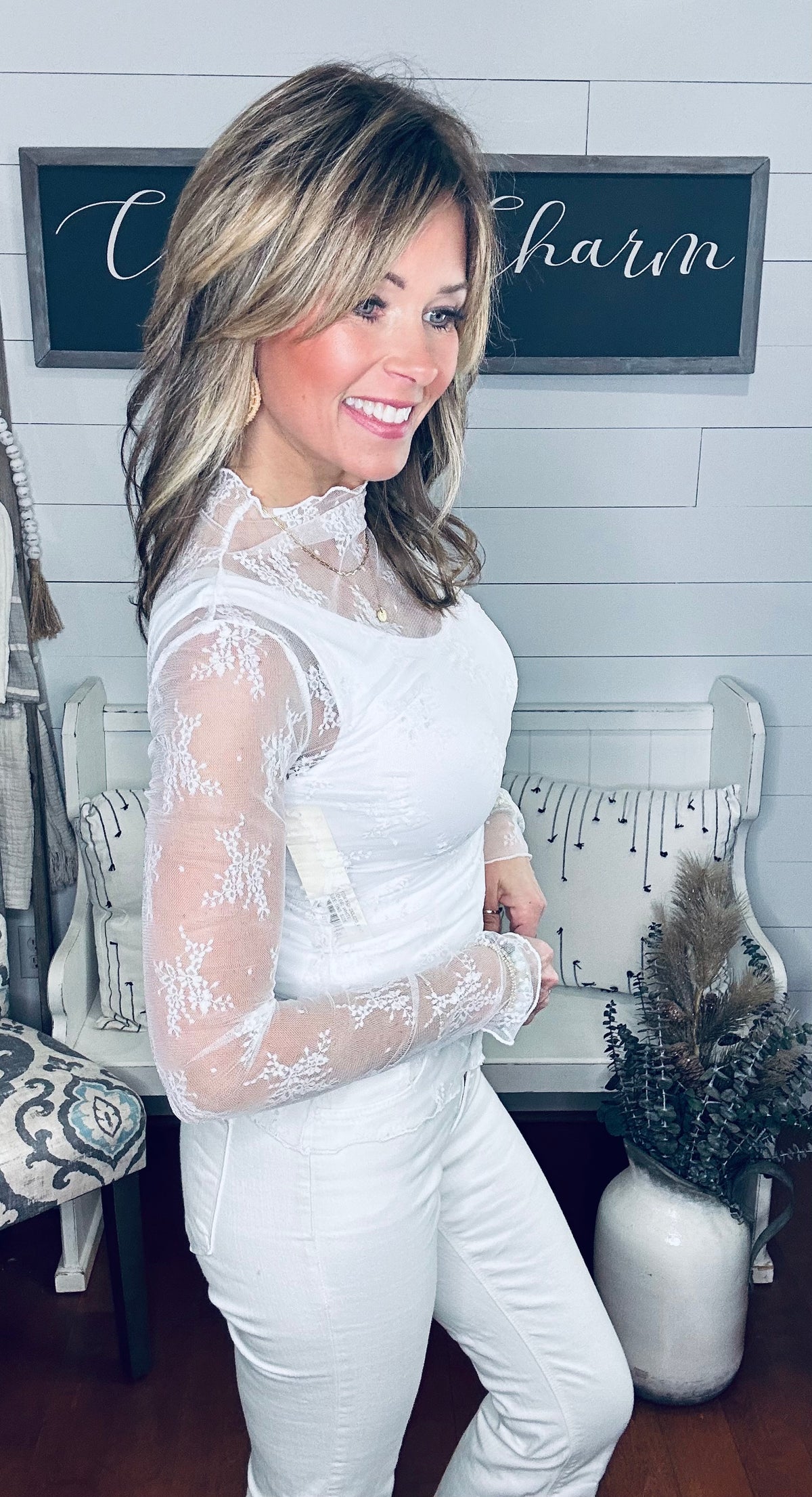 The Perfect Lace Layering Top