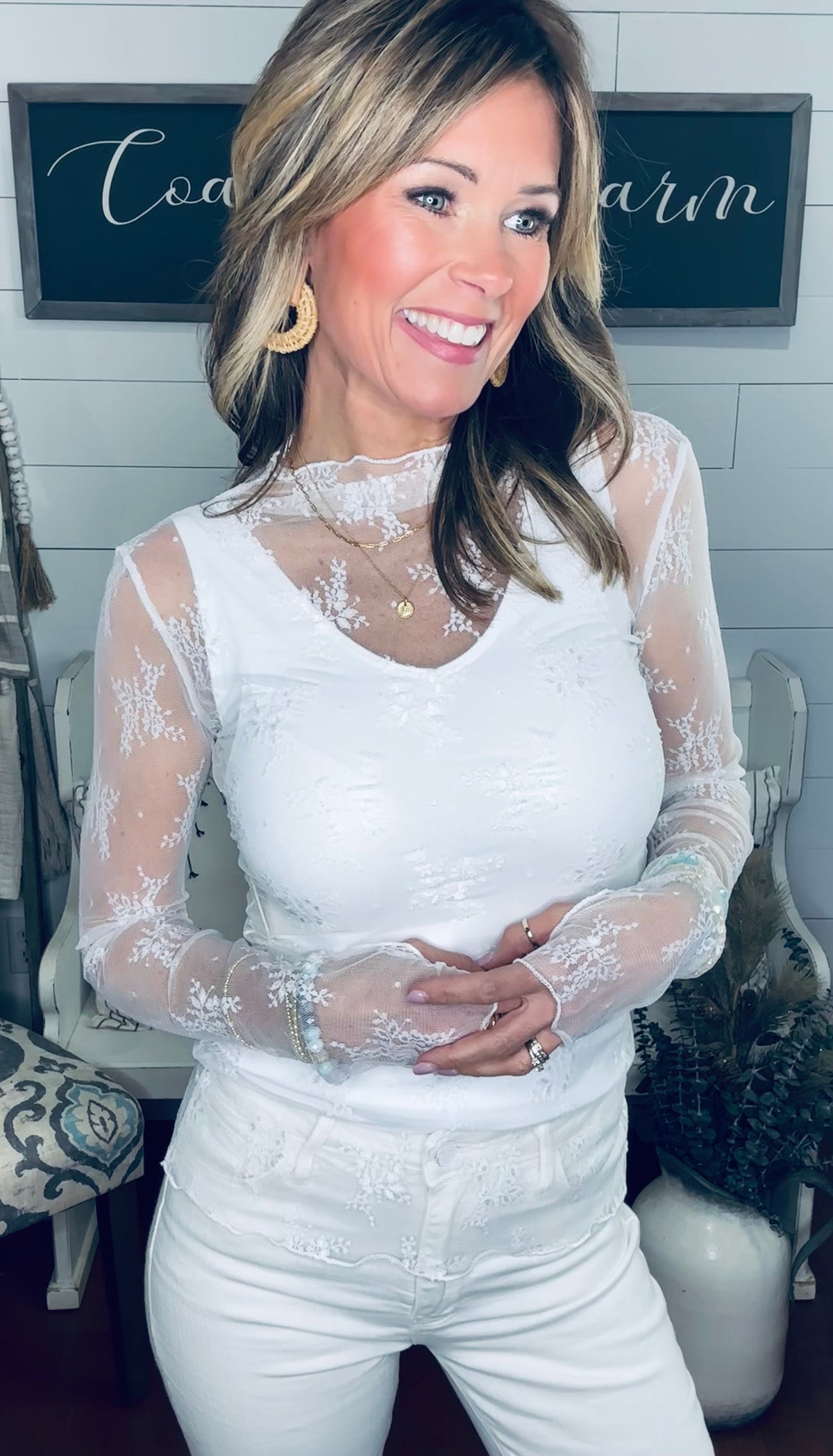 The Perfect Lace Layering Top