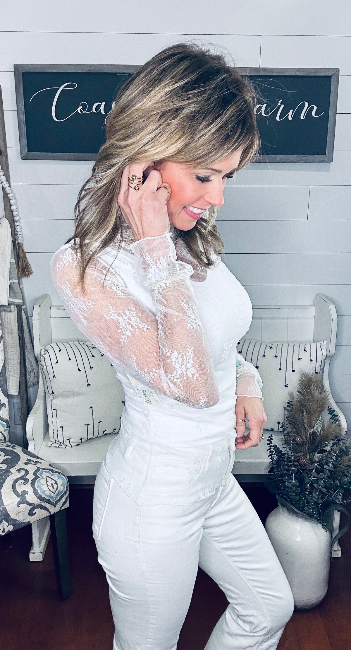 The Perfect Lace Layering Top