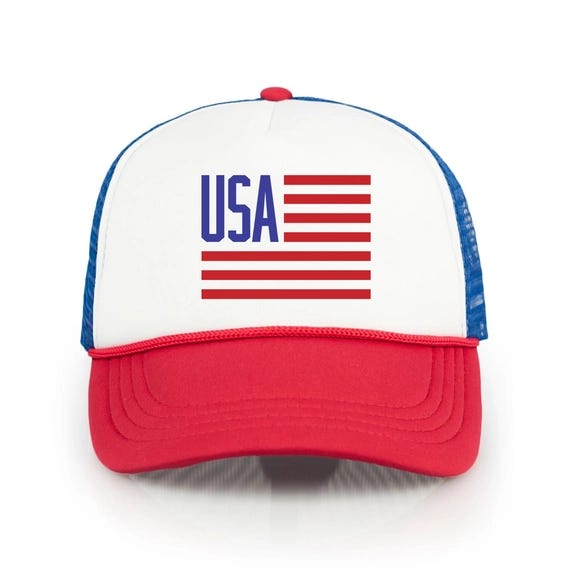 USA Flag Trucker Hat
