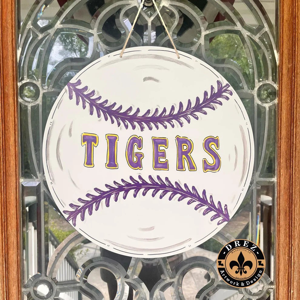 Pop Up Drez- Tigers Baseball Door Hangs