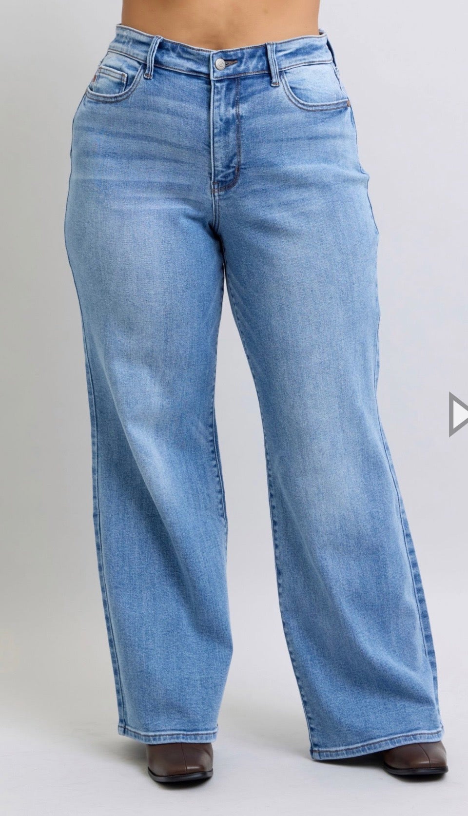 【KOOLOSET】Orange Stitch Double Knee Denim Orange Stitch Double Knee Denim (1color) - kooloset