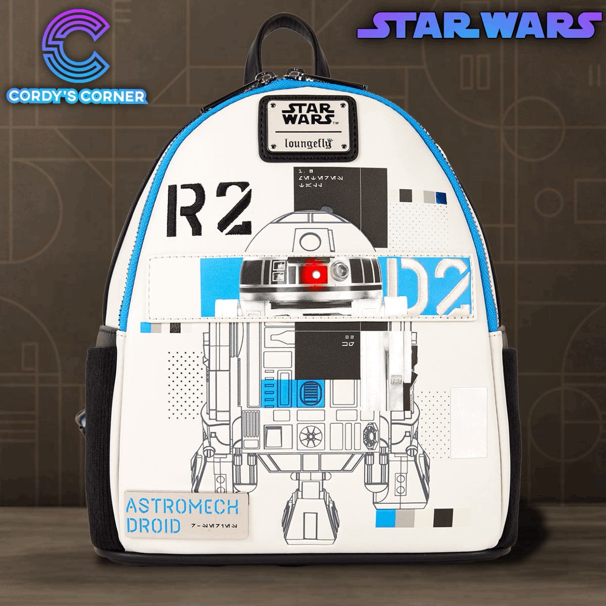 Loungefly Star Wars Droids Mini Backpack Loungefly Disney Star Wars R2D2 Bb8 Droids Mini Backpack | eBay main image 2