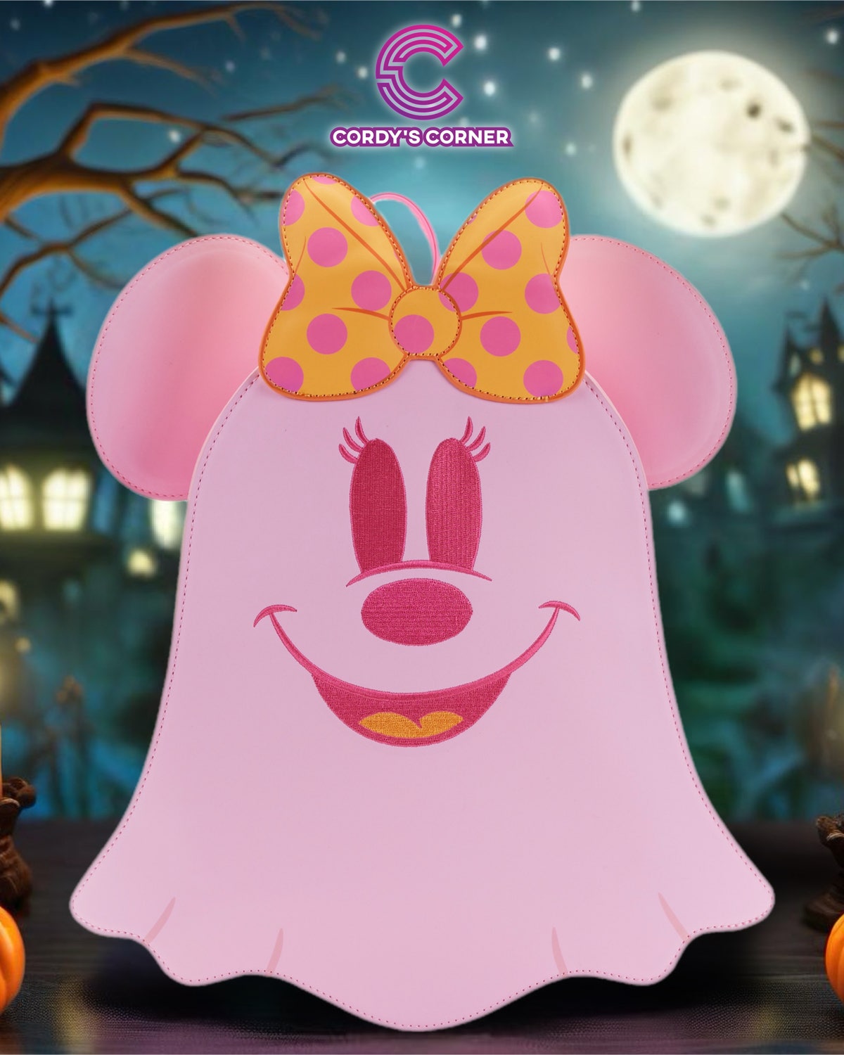 Disney Pastel Ghost Minnie Glow in the Dark Mini Backpack  display picture 2