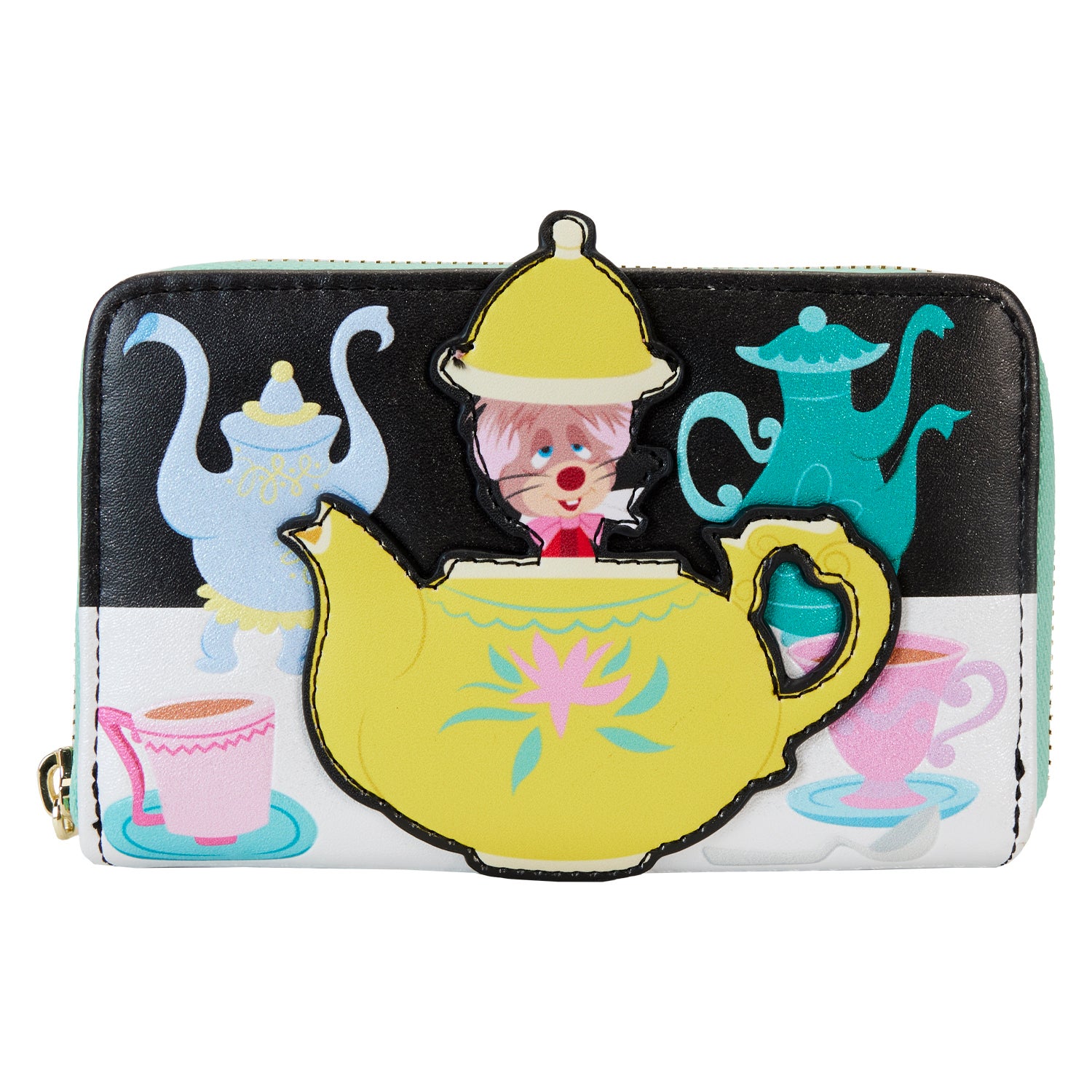 ◆LOUNGE FLY◆Alice In Wonderland 暗闇で光る ミニ財布 送料込 Loungefly Disney Alice In Wonderland Glow-In-The-Dark